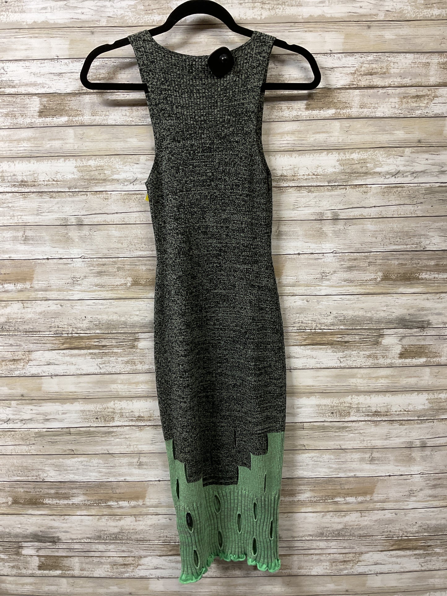 Dress Sweater By Cma In Green & Grey, Size:Xs
