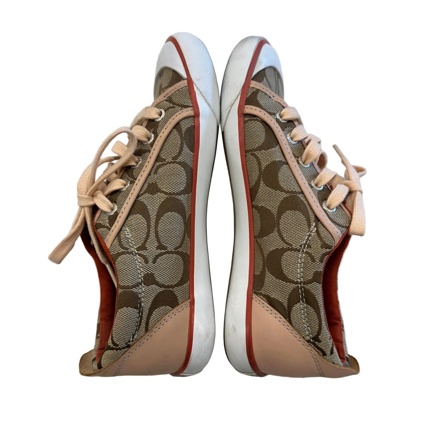 Shoes Designer By Coach In Brown & Tan, Size:7