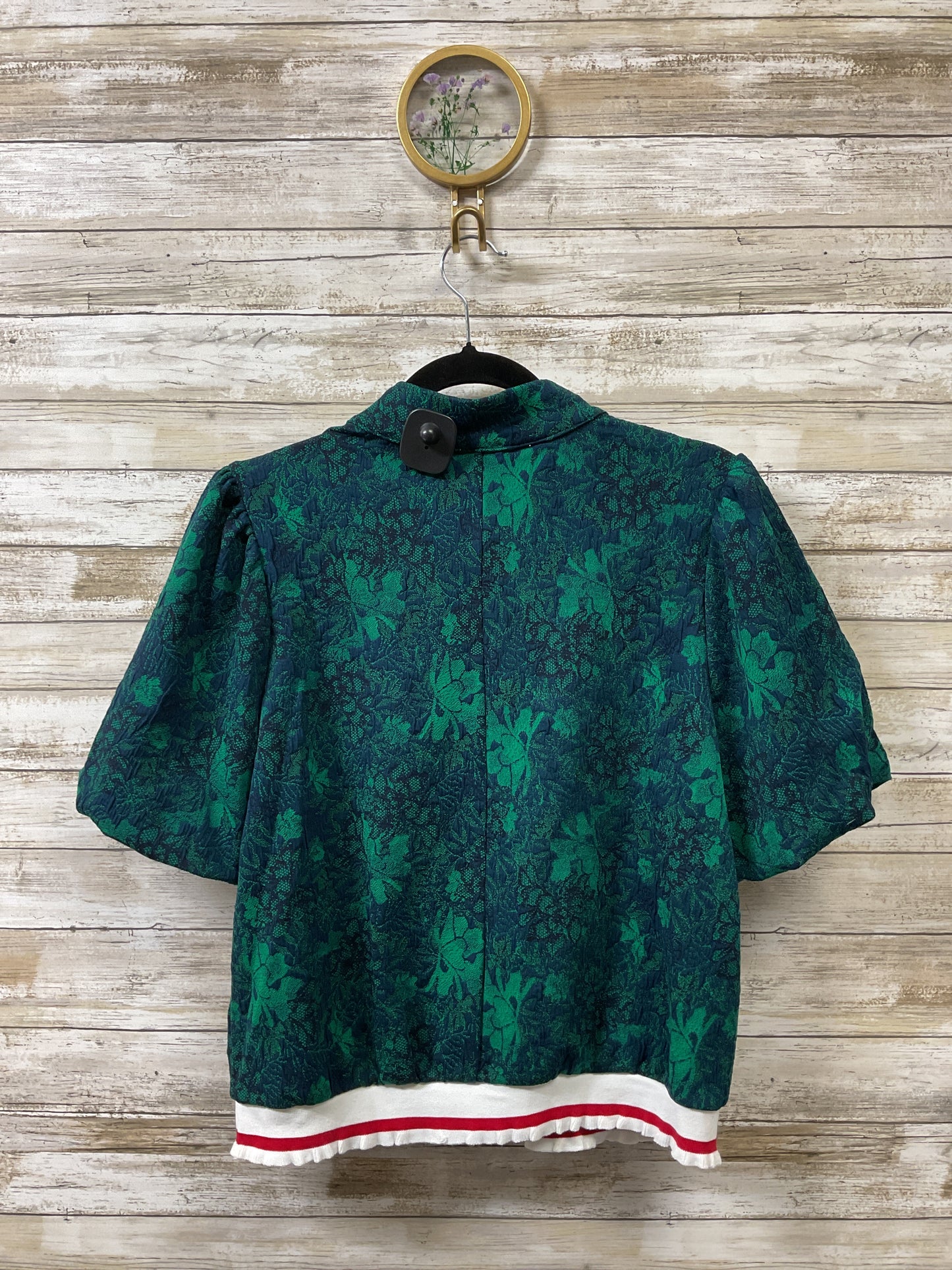 Blouse Ss By Voy In Green, Size:M