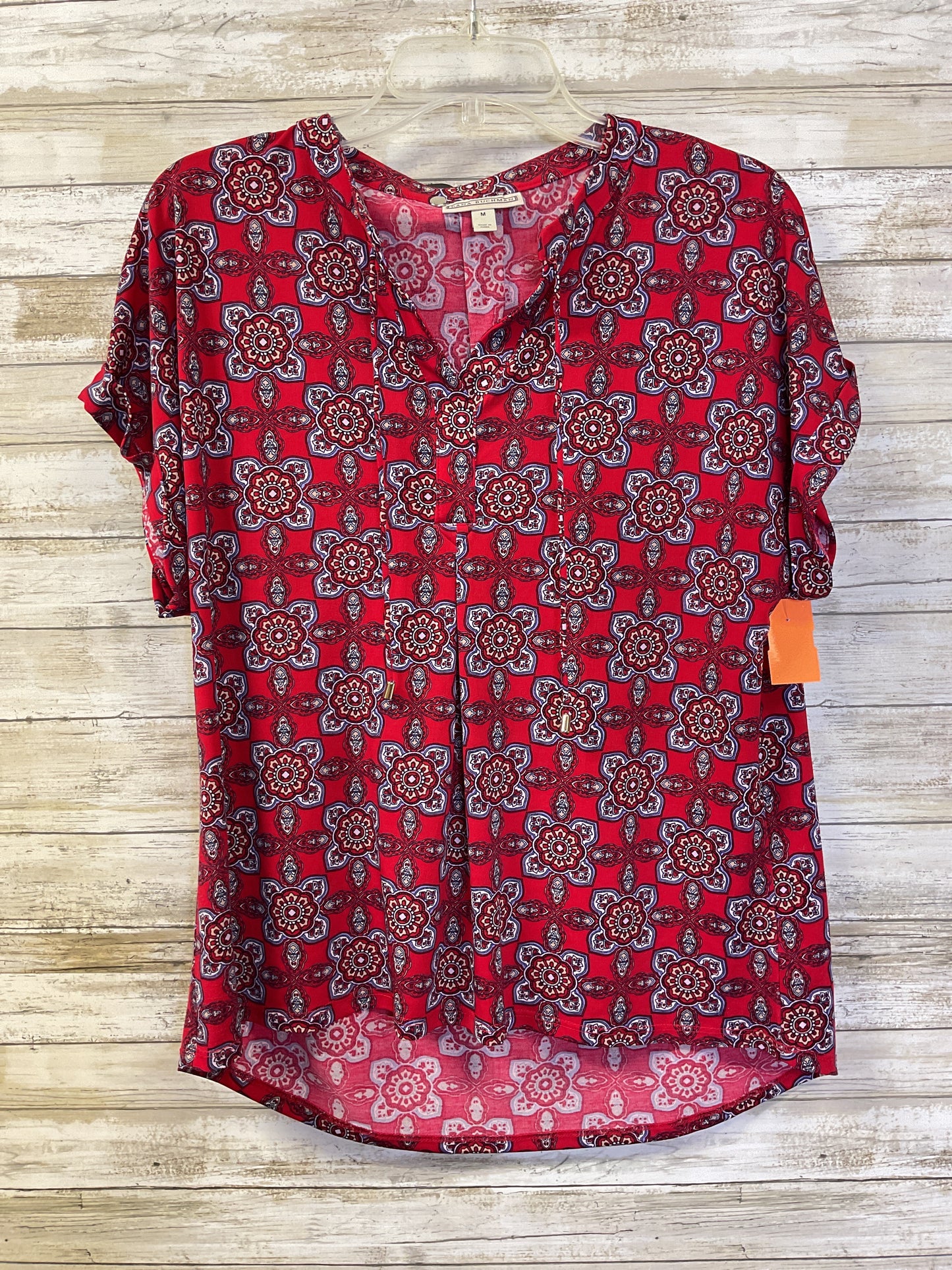 Top Ss By Dana Buchman In Purple & Red, Size:M