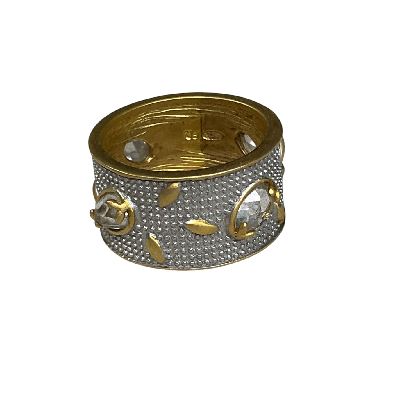 Ring Sterling Silver By Cma In Gold & Silver, Size:8