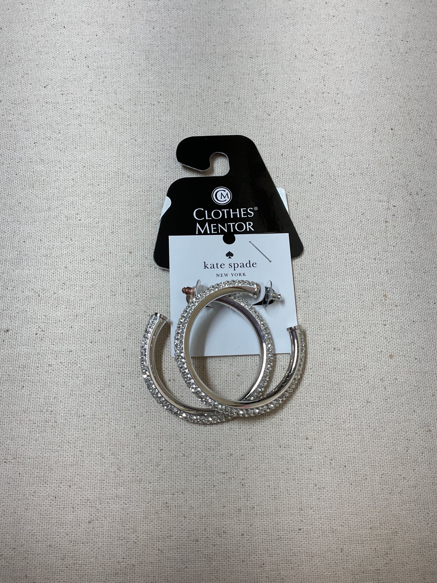 Earrings Designer By Kate Spade In Silver