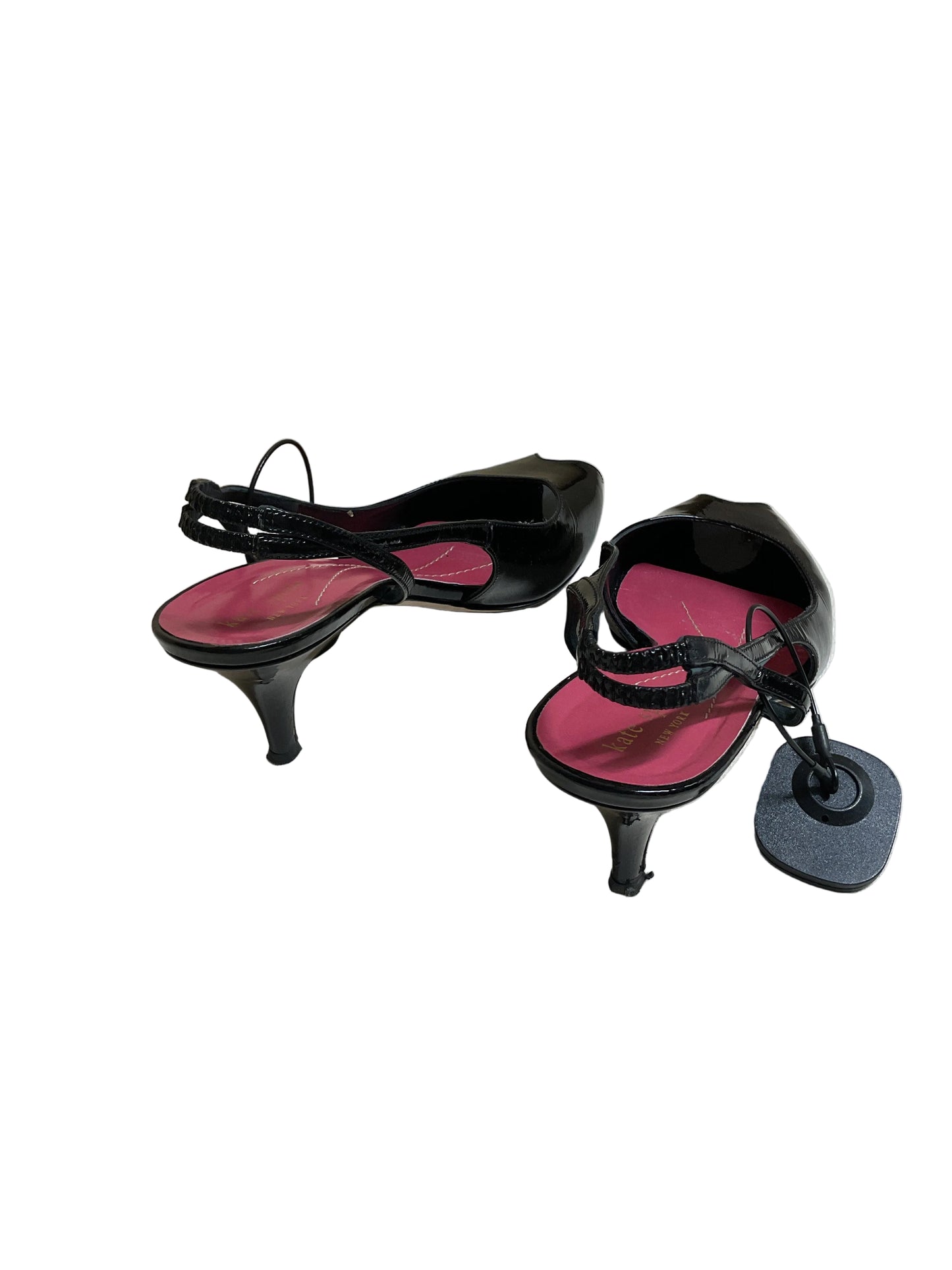 Shoes Designer By Kate Spade In Black & Pink, Size:8.5