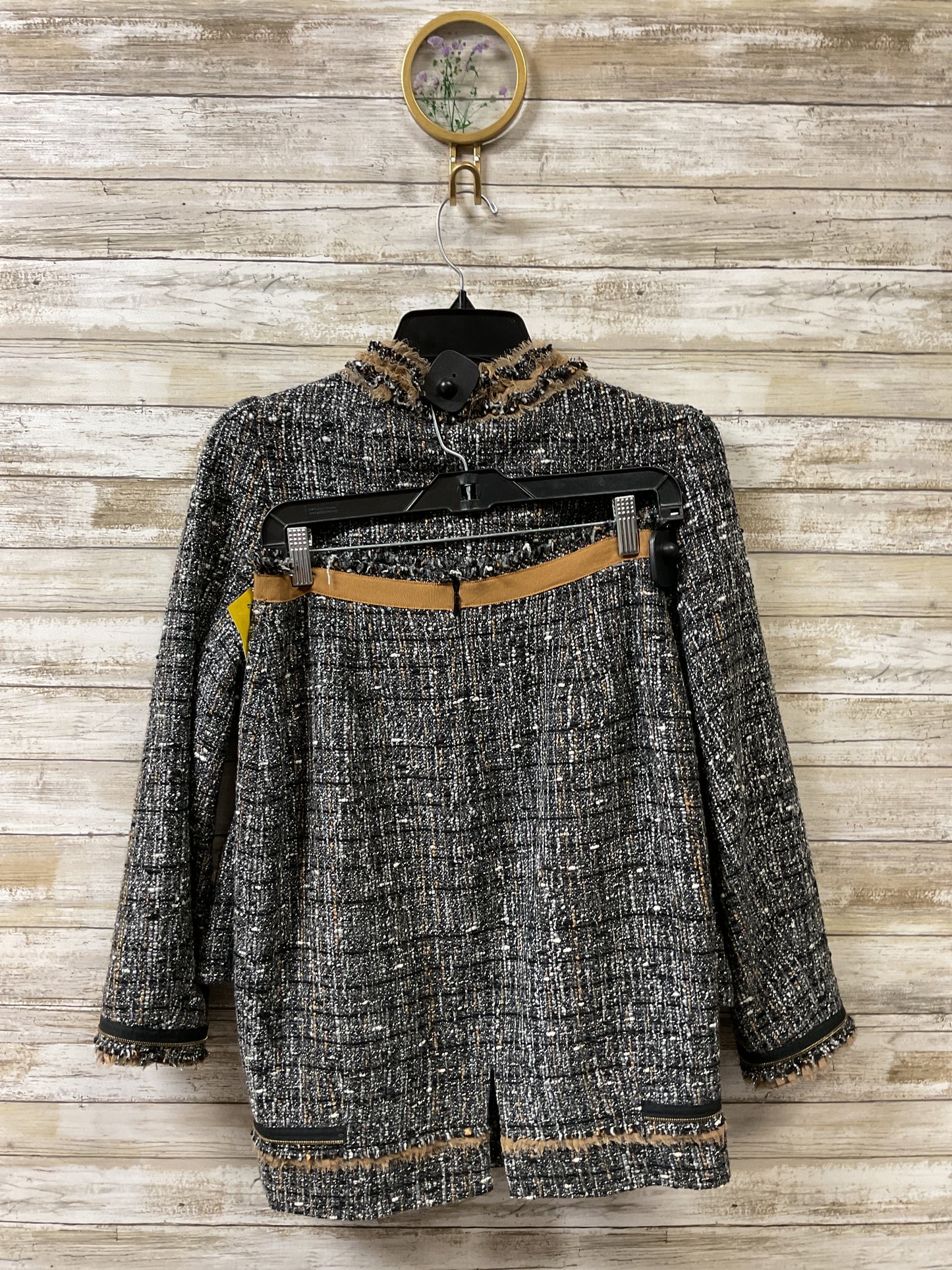 Skirt Suit 2Pc By Cma In Black & Tan, Size:6