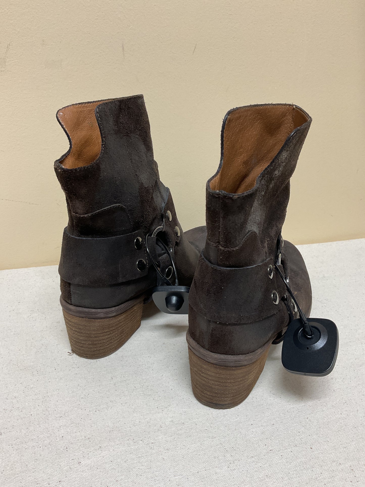 Boots Ankle Heels By Donald Pliner In Brown, Size:8