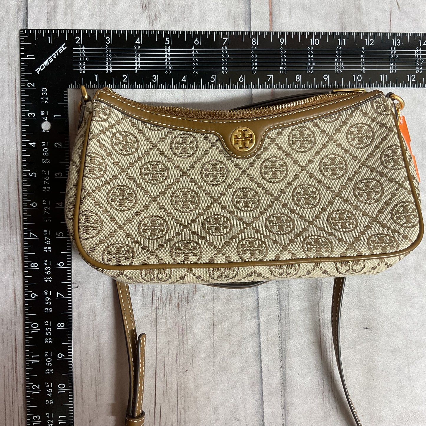 Crossbody Designer By Tory Burch In Brown, Size:Small