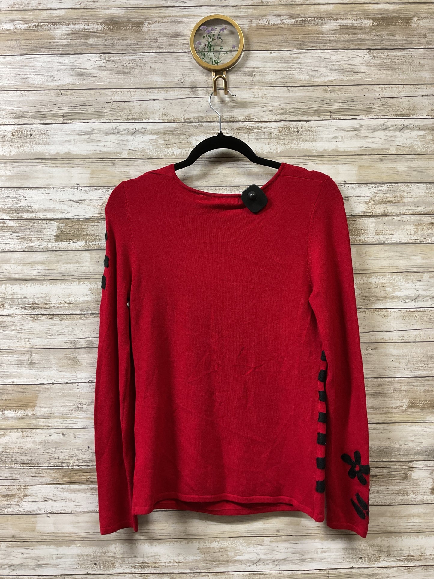 Sweater By Clothes Mentor In Black & Red, Size:S