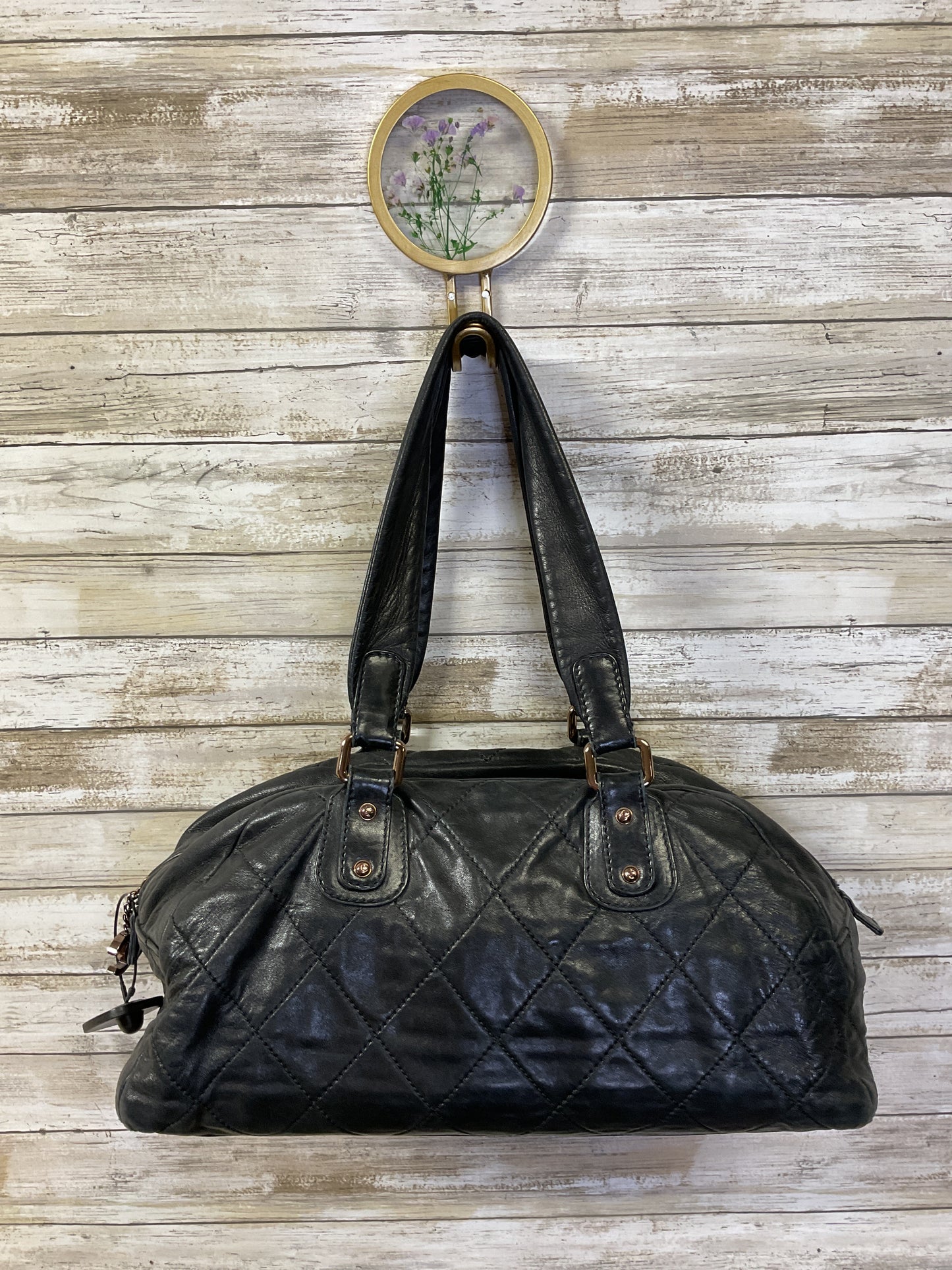 Handbag Luxury Designer by Chanel in Black, Size: Large