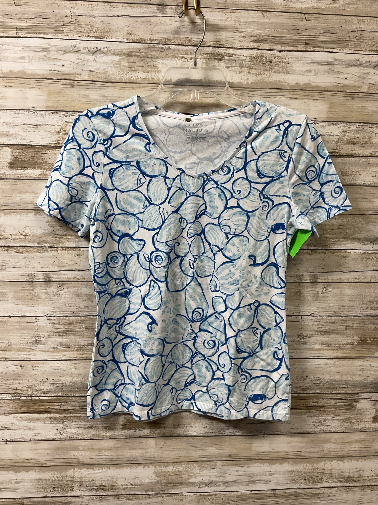 Top Ss By Talbots In Blue & White, Size:S