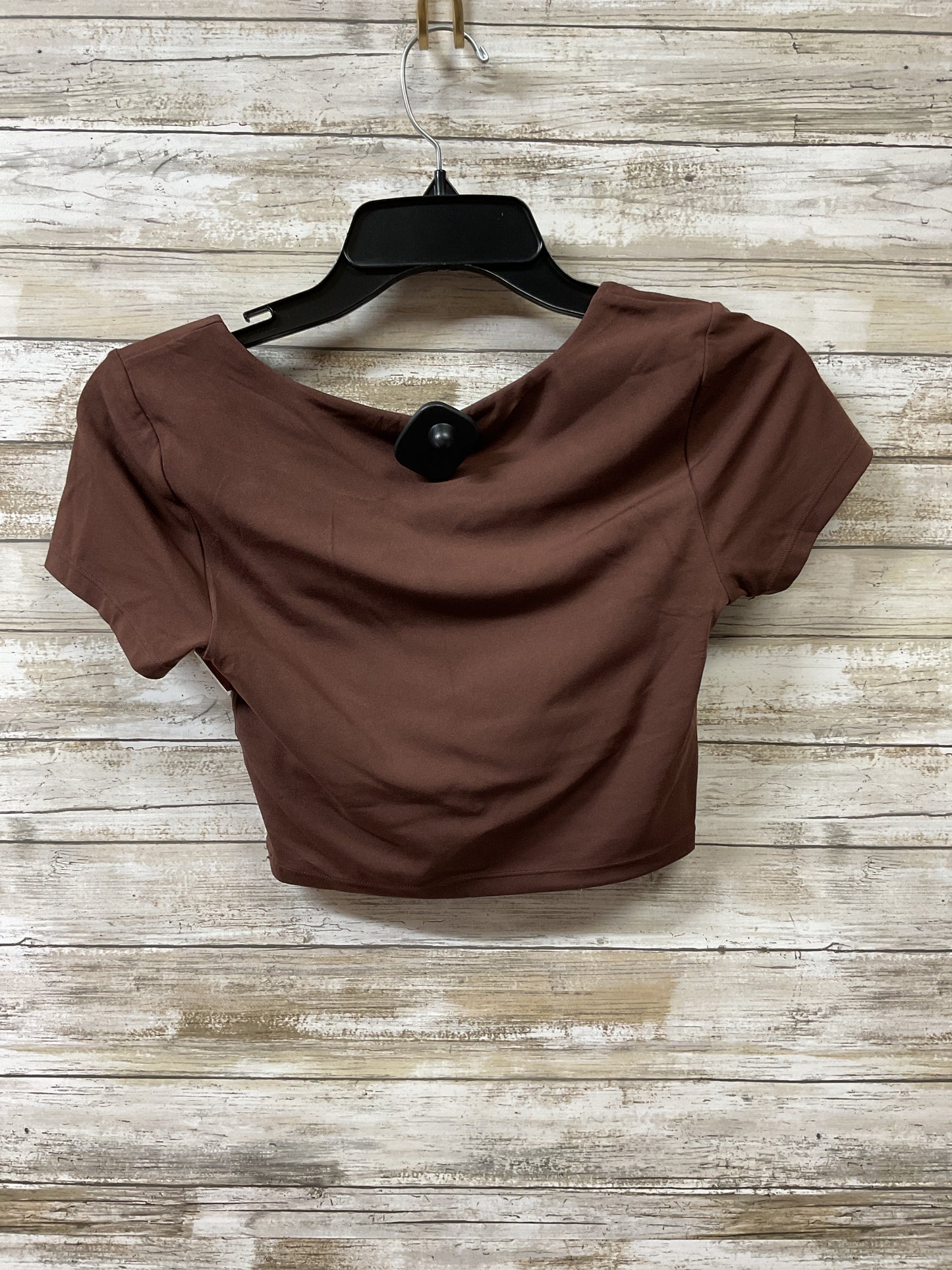 Athletic Top Ss By Aerie In Brown, Size:S