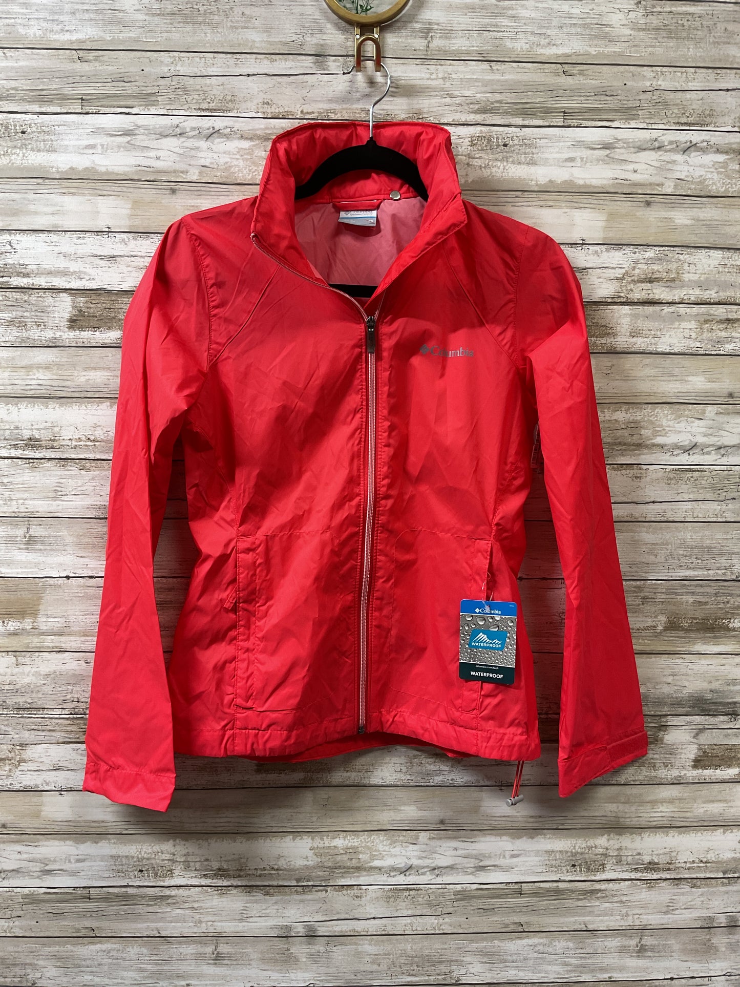 Jacket Windbreaker By Columbia In Coral, Size:Xs