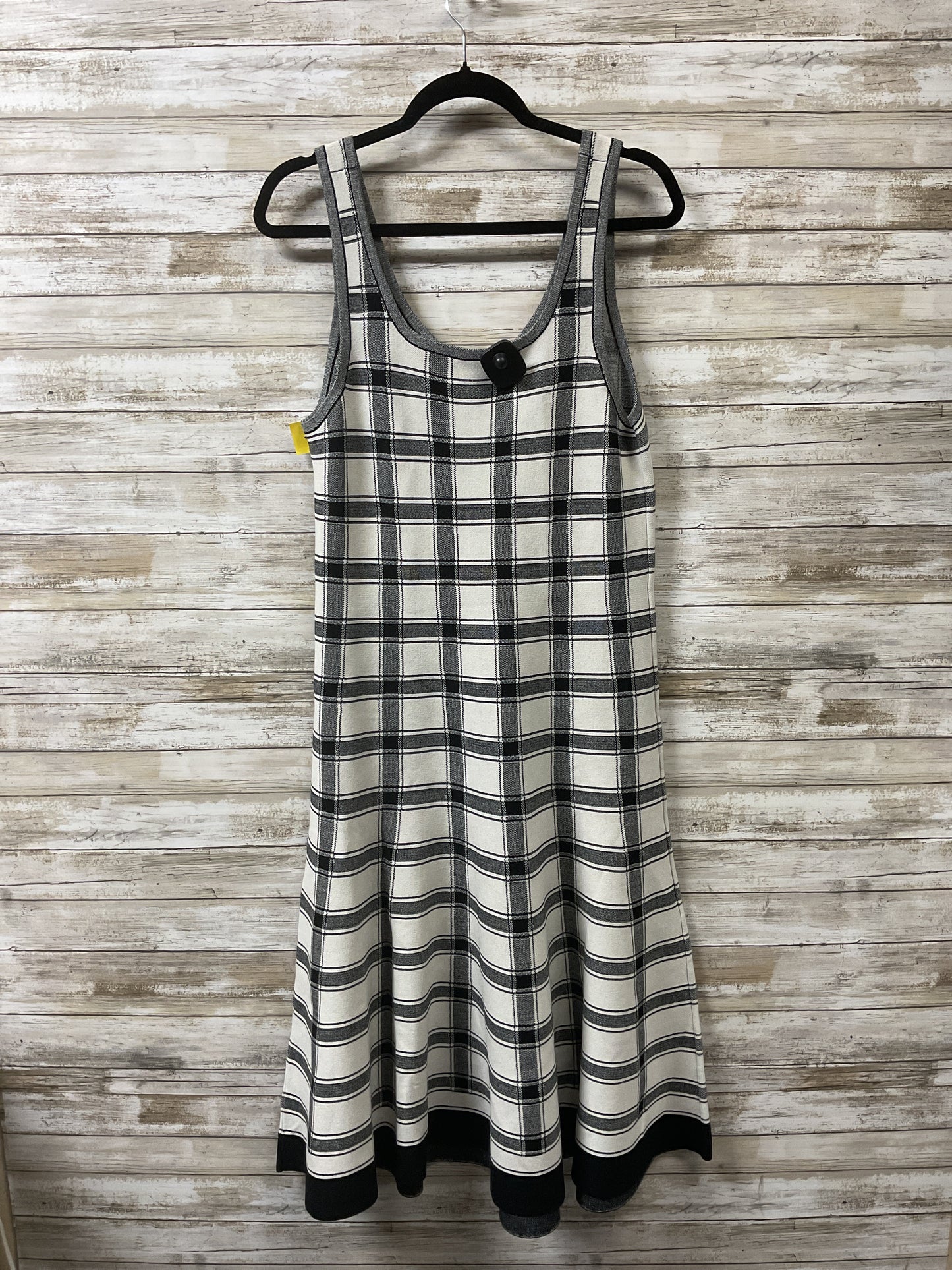 Dress Casual Midi By Cmb In Plaid Pattern, Size:Xl