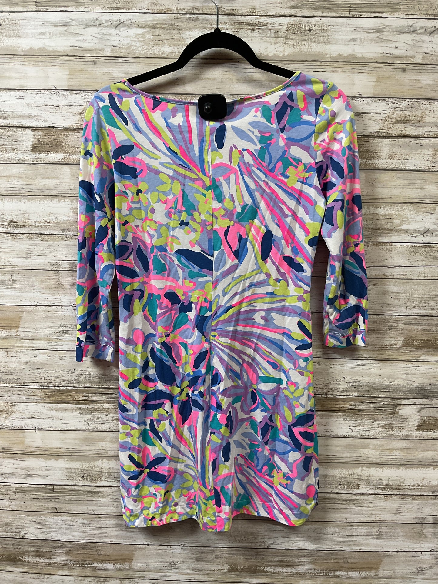 Dress Designer By Lilly Pulitzer In Green & Pink, Size:Xs