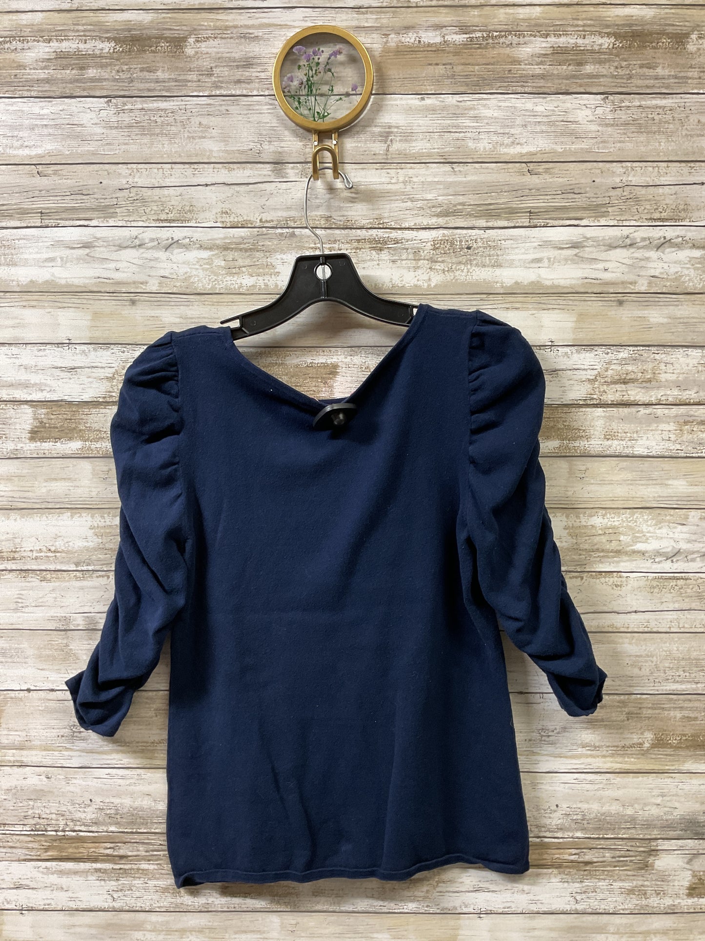 Top 3/4 Sleeve By Lilly Pulitzer In Navy, Size:M