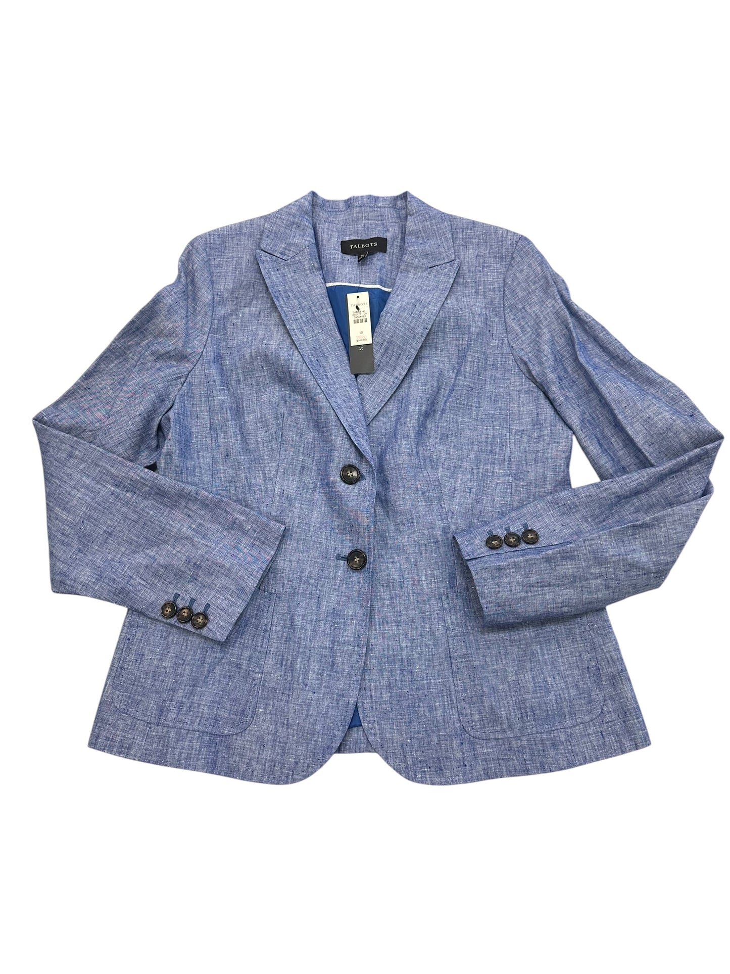 Blazer By Talbots In Blue, Size:10
