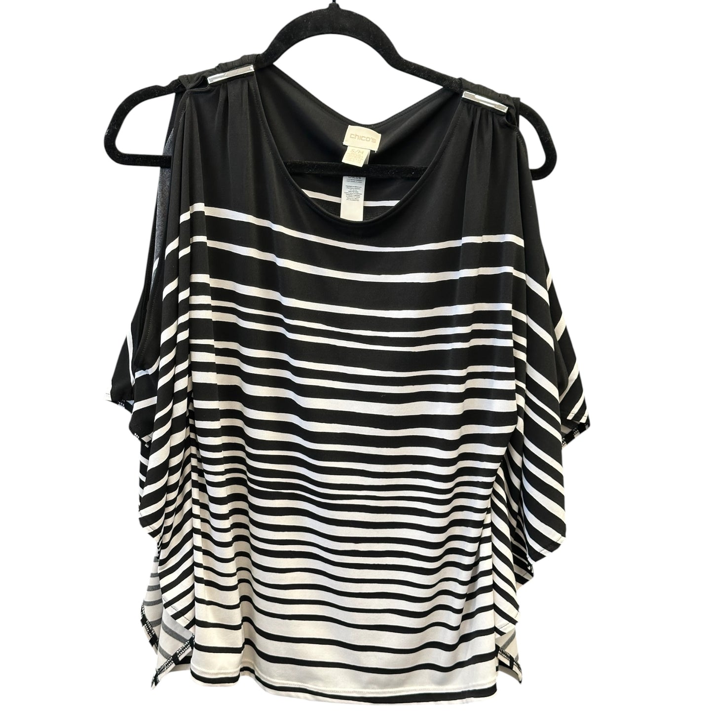 Top Ss By Chicos In Black & White, Size:S