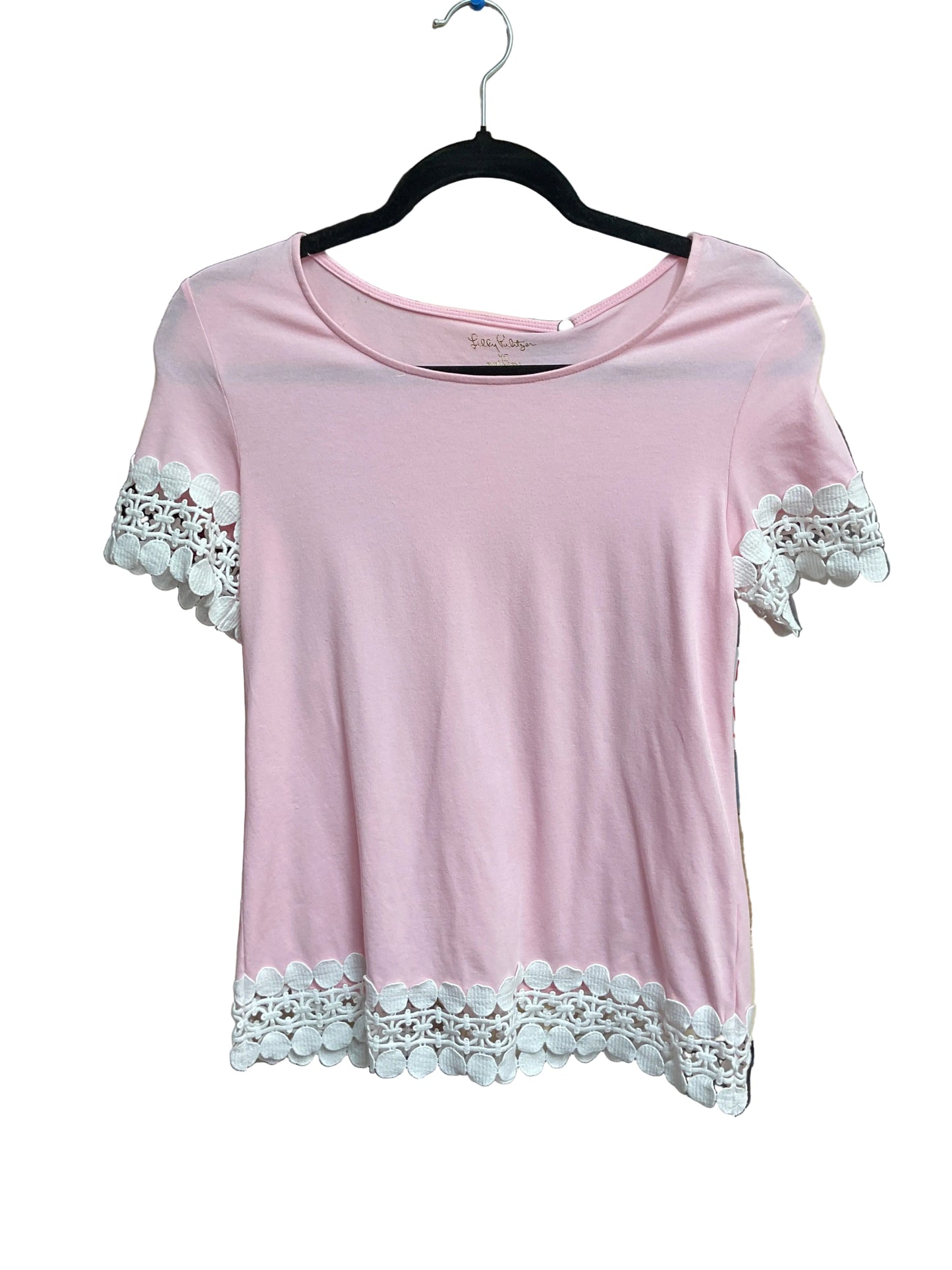 Top Ss Designer By Lilly Pulitzer In Pink, Size:Xs