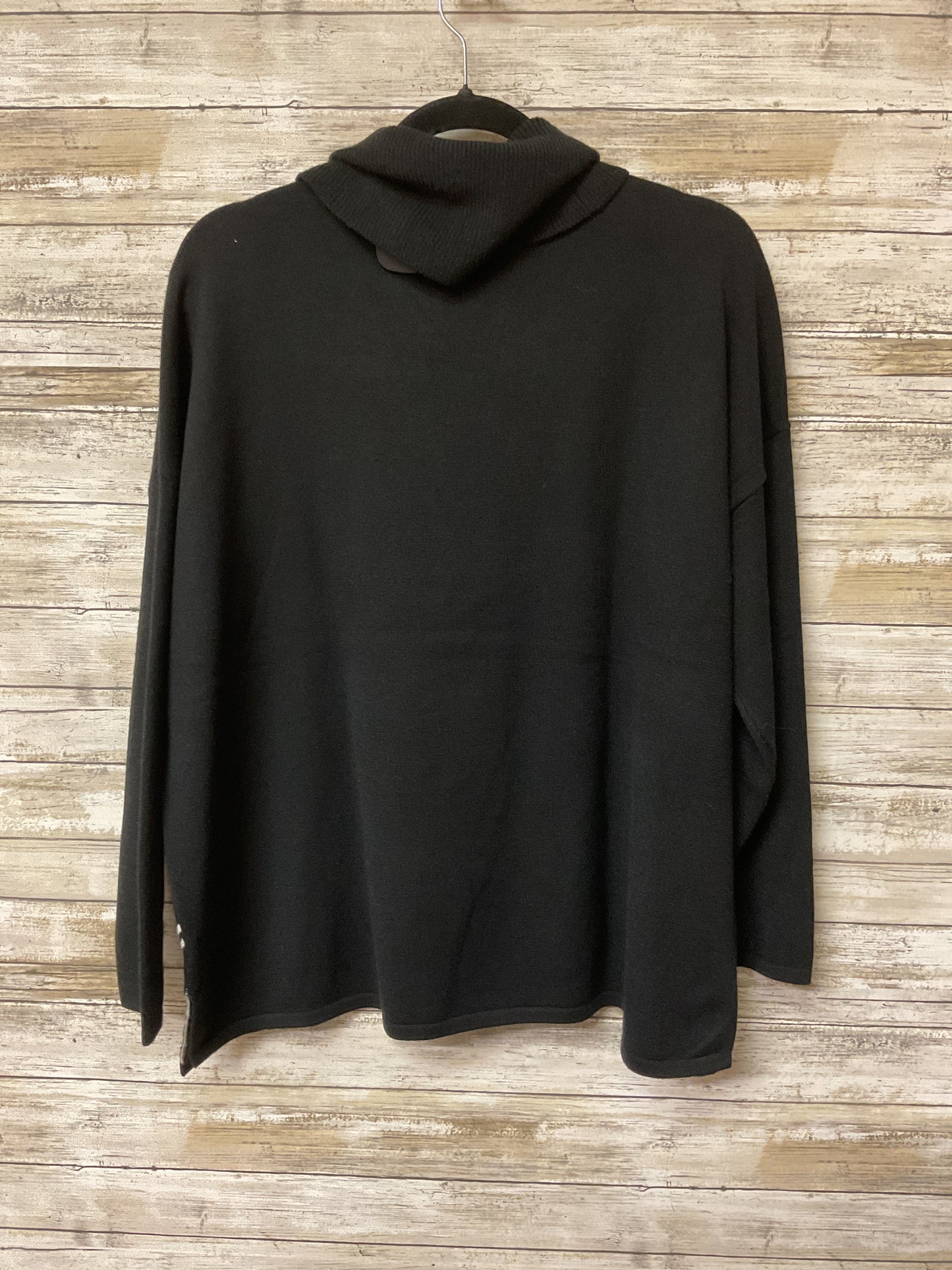 Sweater By Adrienne Vittadini In Black & White, Size:L