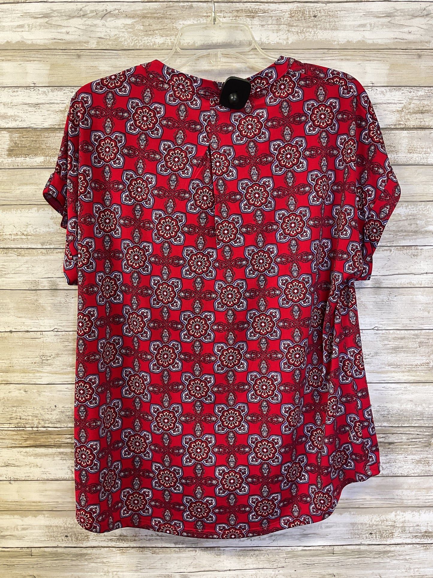 Top Ss By Dana Buchman In Purple & Red, Size:M