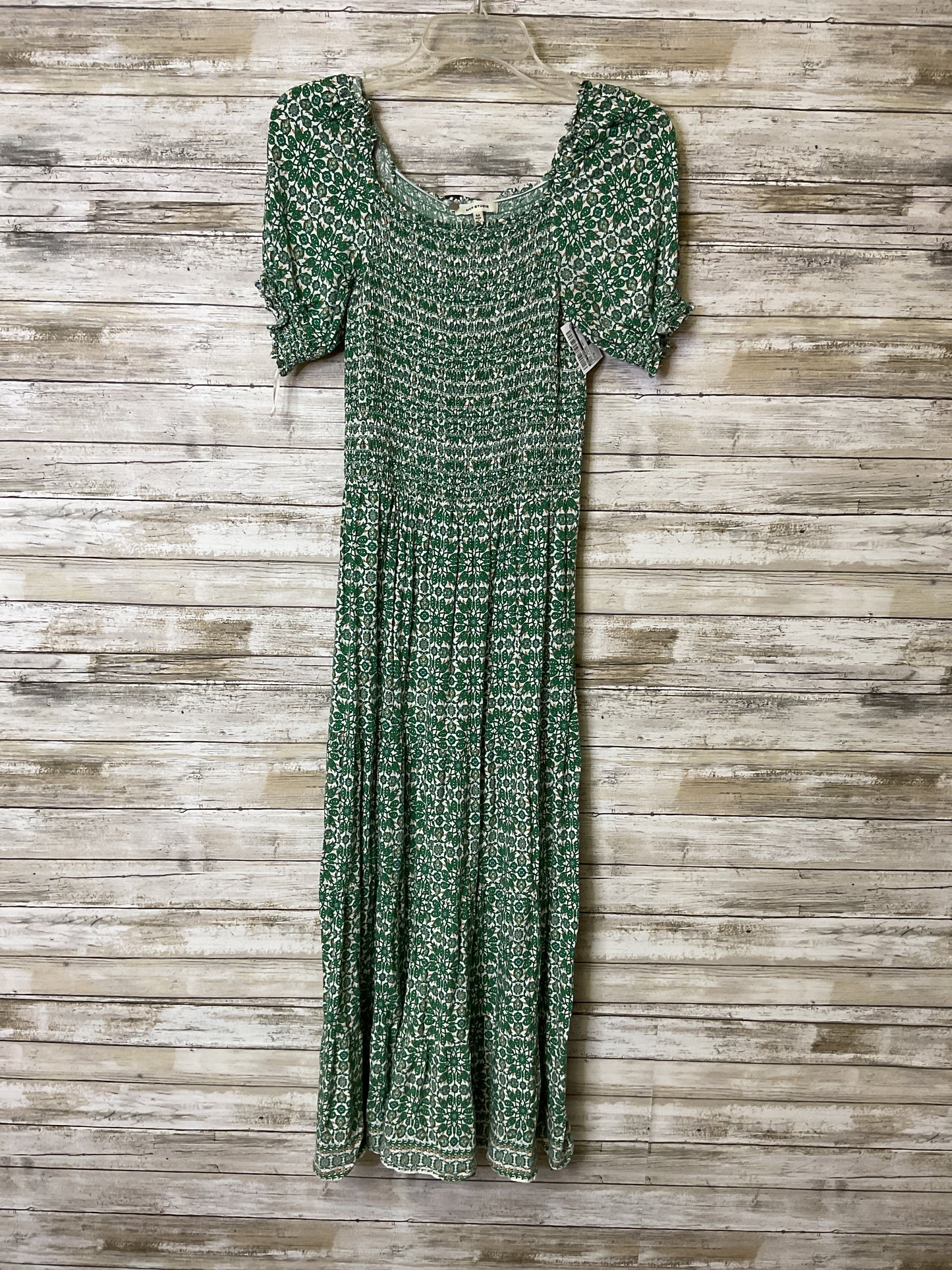 Dress Casual Maxi By Max Studio In Green & White, Size:M