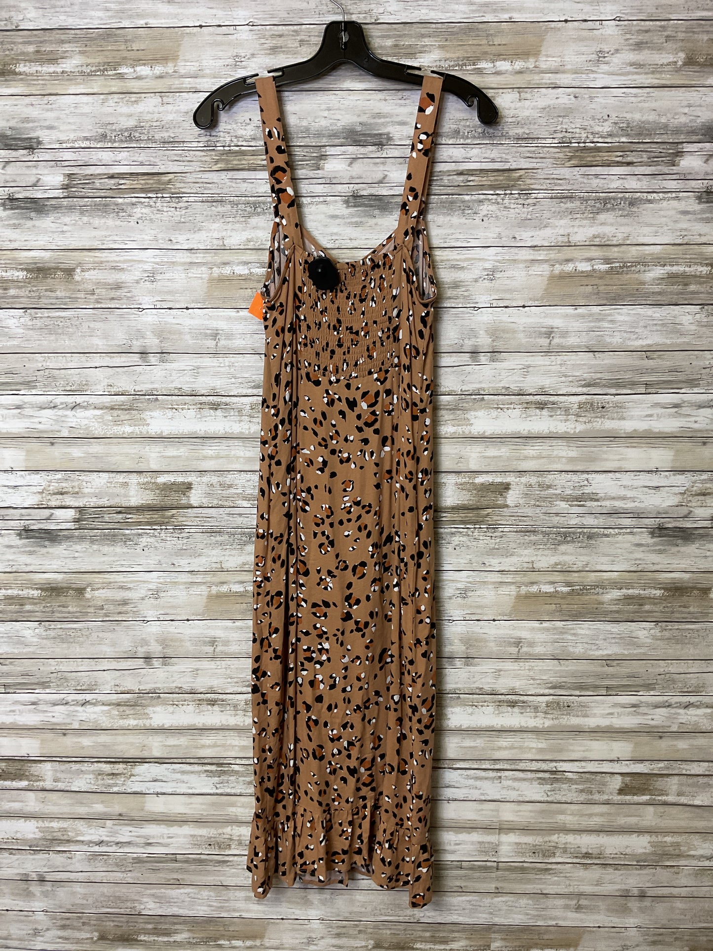 Dress Casual Midi By Clothes Mentor In Animal Print, Size:L