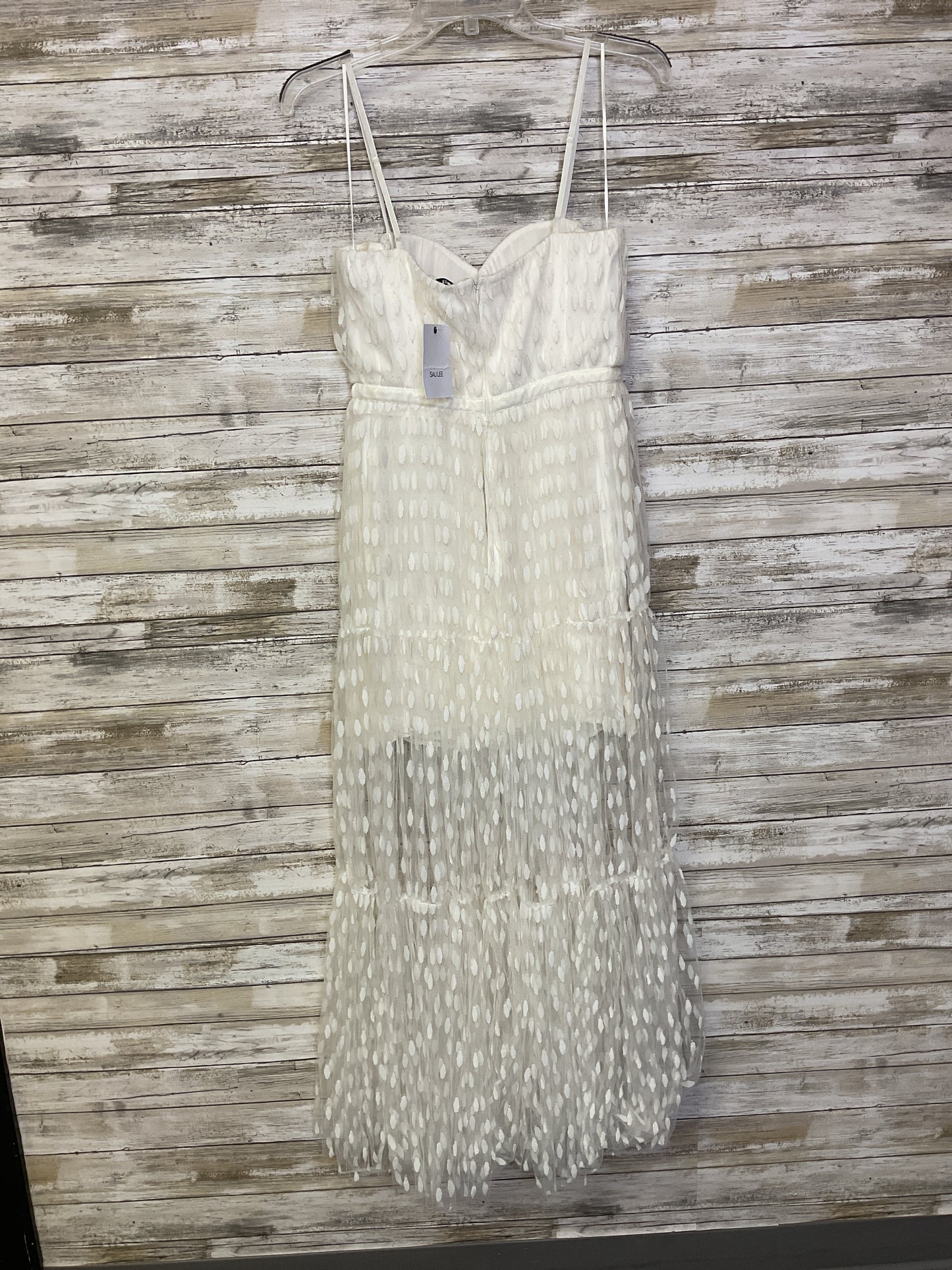 Dress Party Long By Cma In Gold & White, Size:8