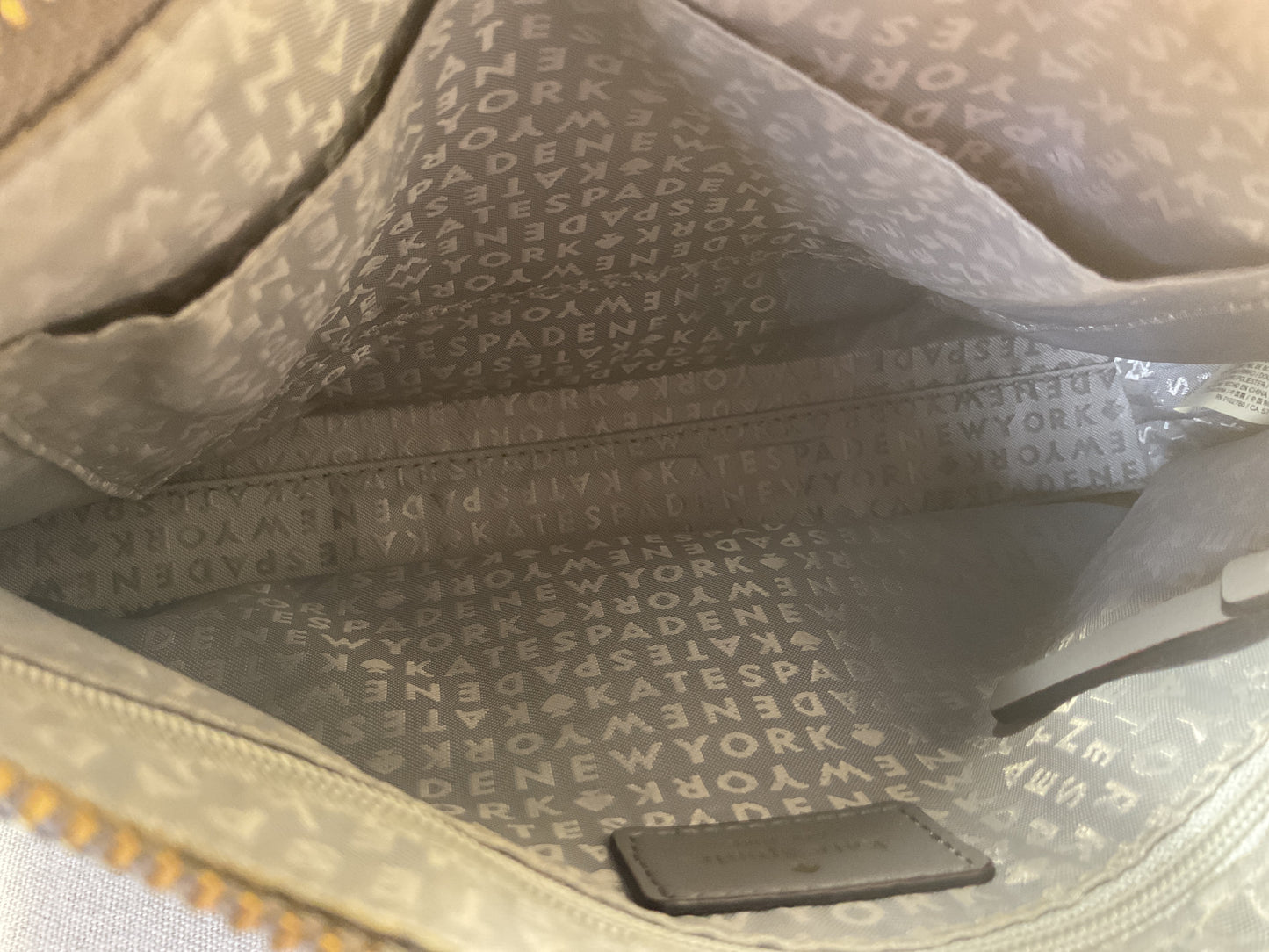 Crossbody Designer By Kate Spade In Grey, Size:Small