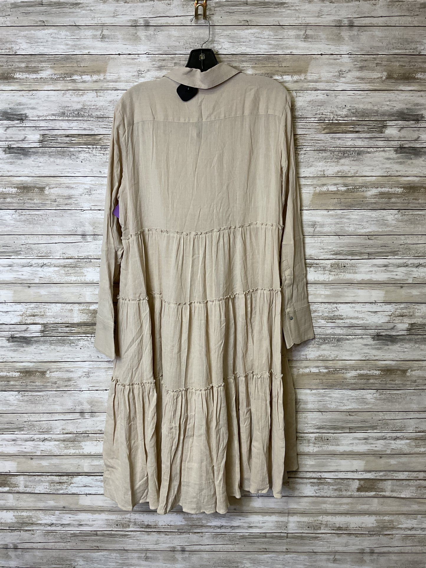 Dress Casual Midi By Sundance In Tan, Size:Xl