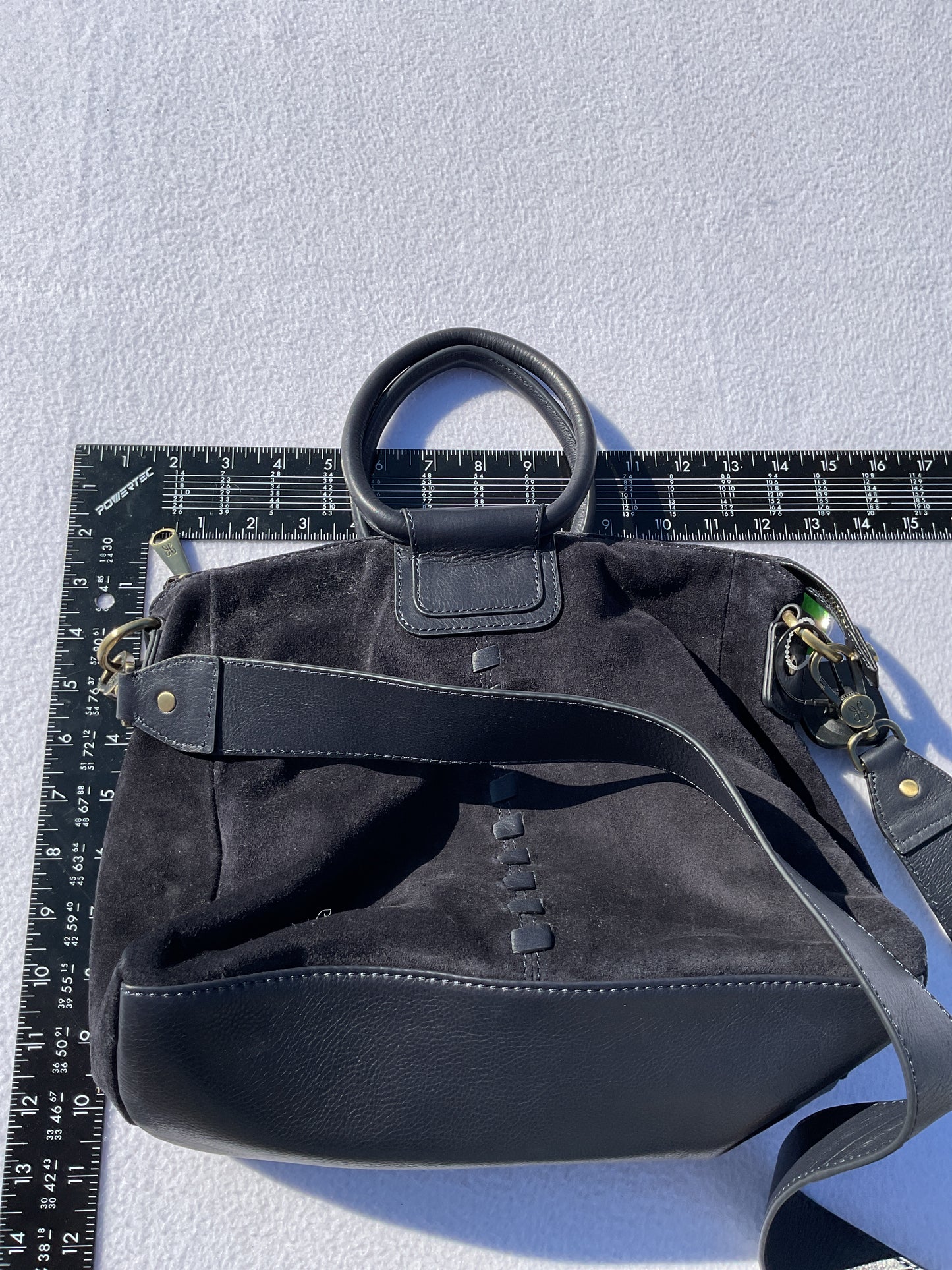 Handbag Leather By Hobo Intl In Navy, Size:Medium