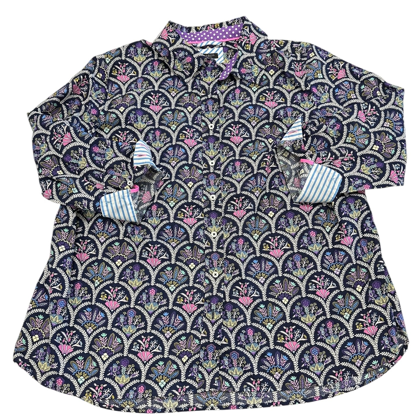 Top Ls By Talbots In Purple, Size:1X