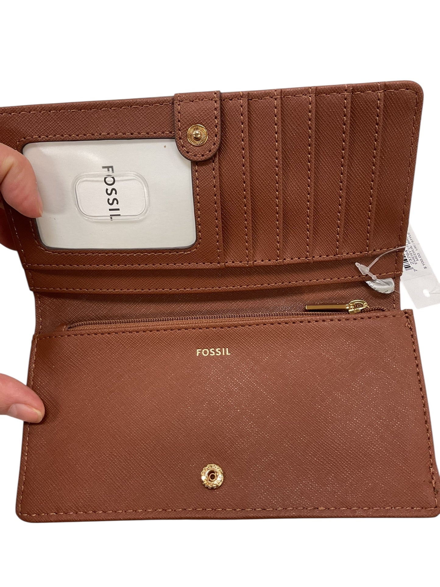 Wallet By Fossil In Brown, Size:Medium
