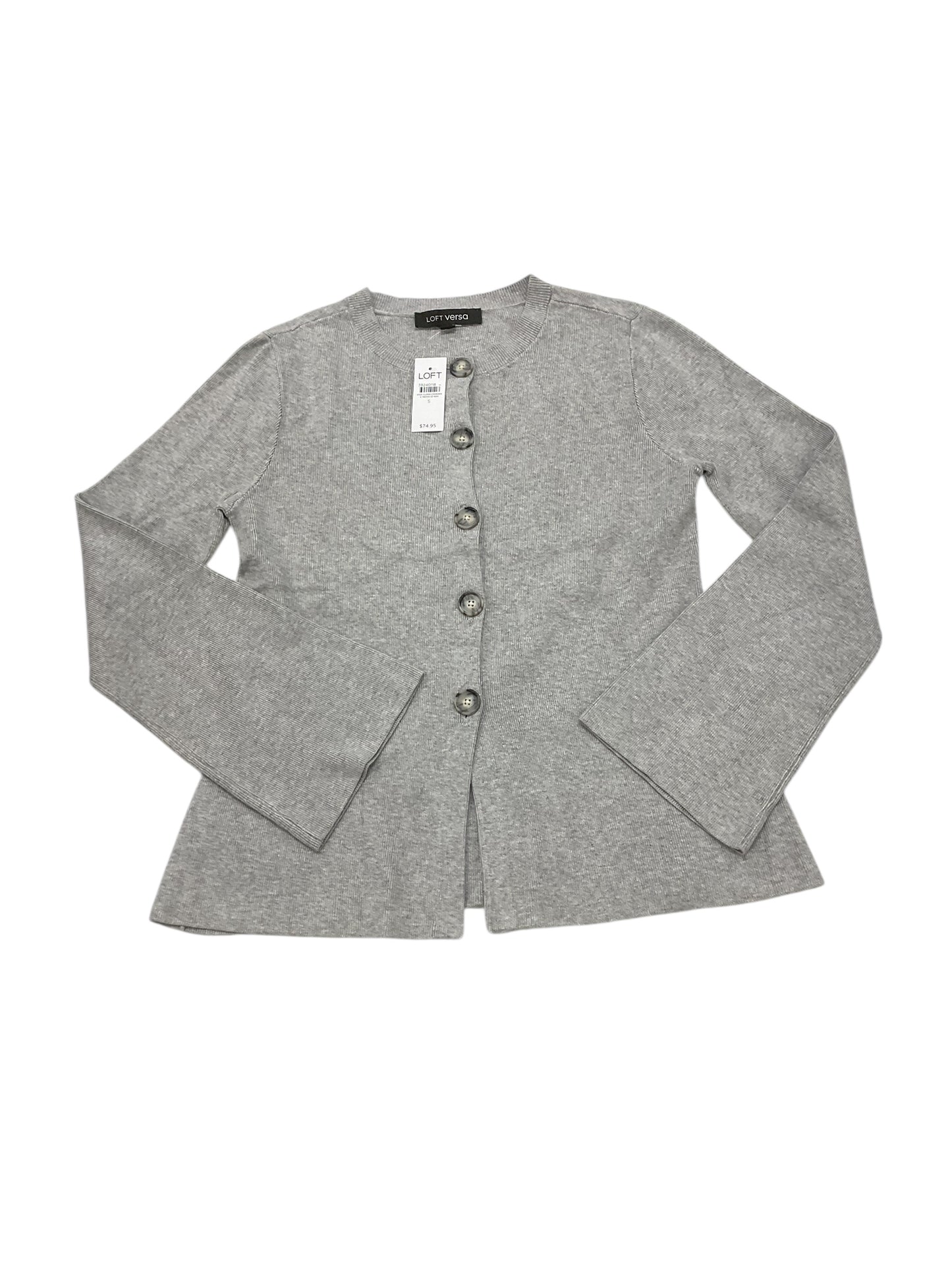 Cardigan By Loft In Grey, Size:S