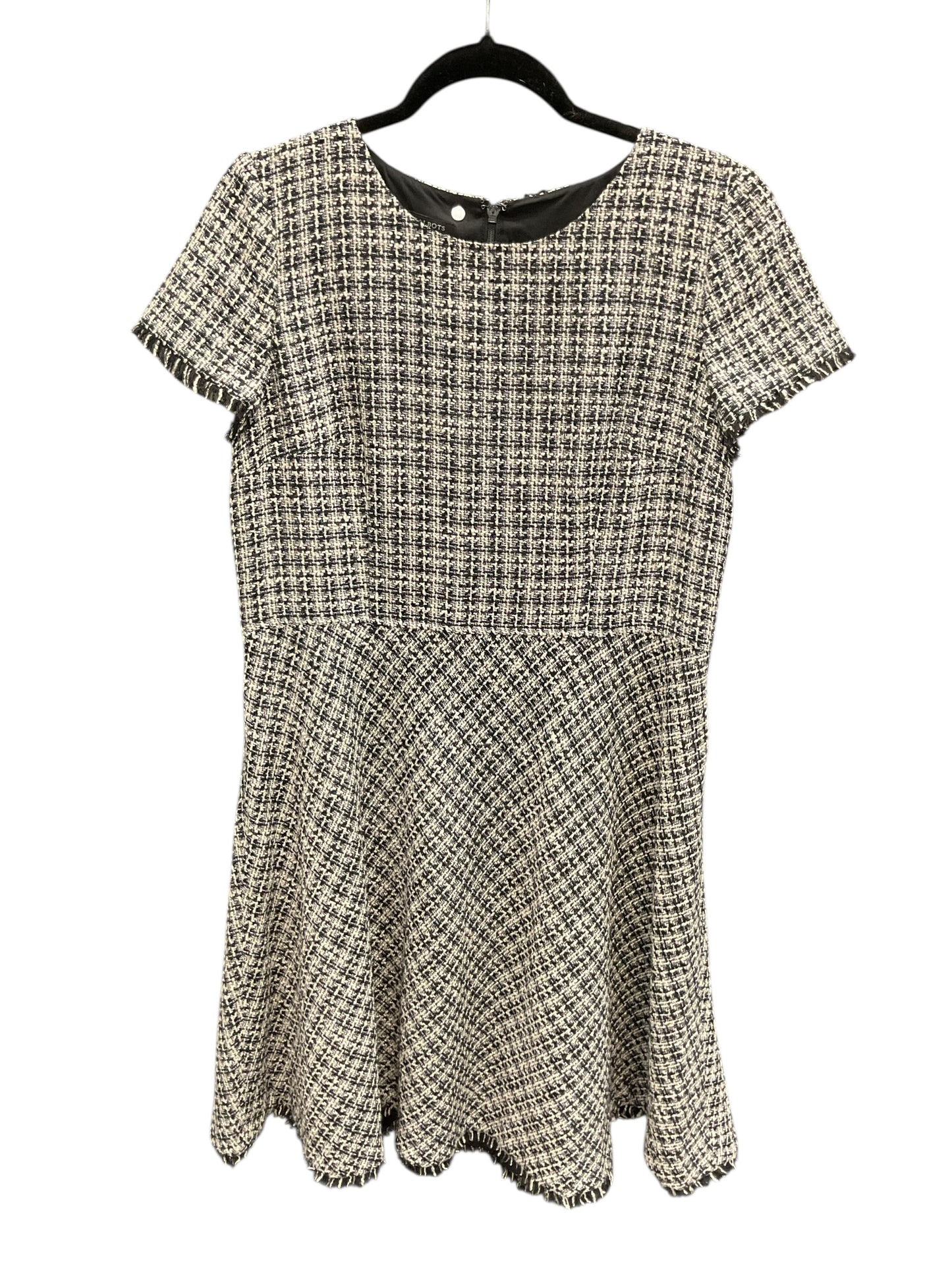 Dress Casual Midi By Talbots In Black & White, Size:12P