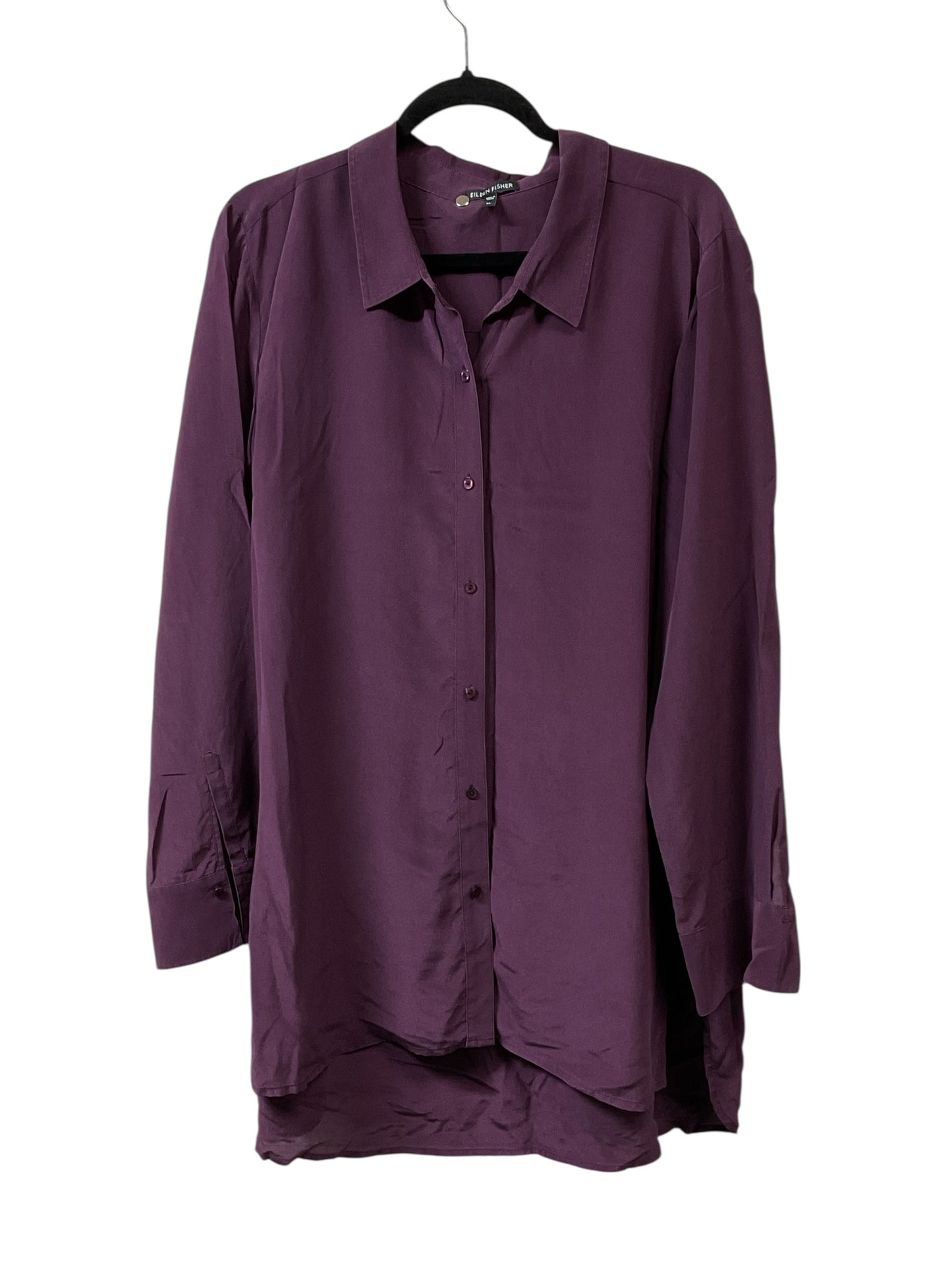 Top Ls By Eileen Fisher In Purple, Size:Xl