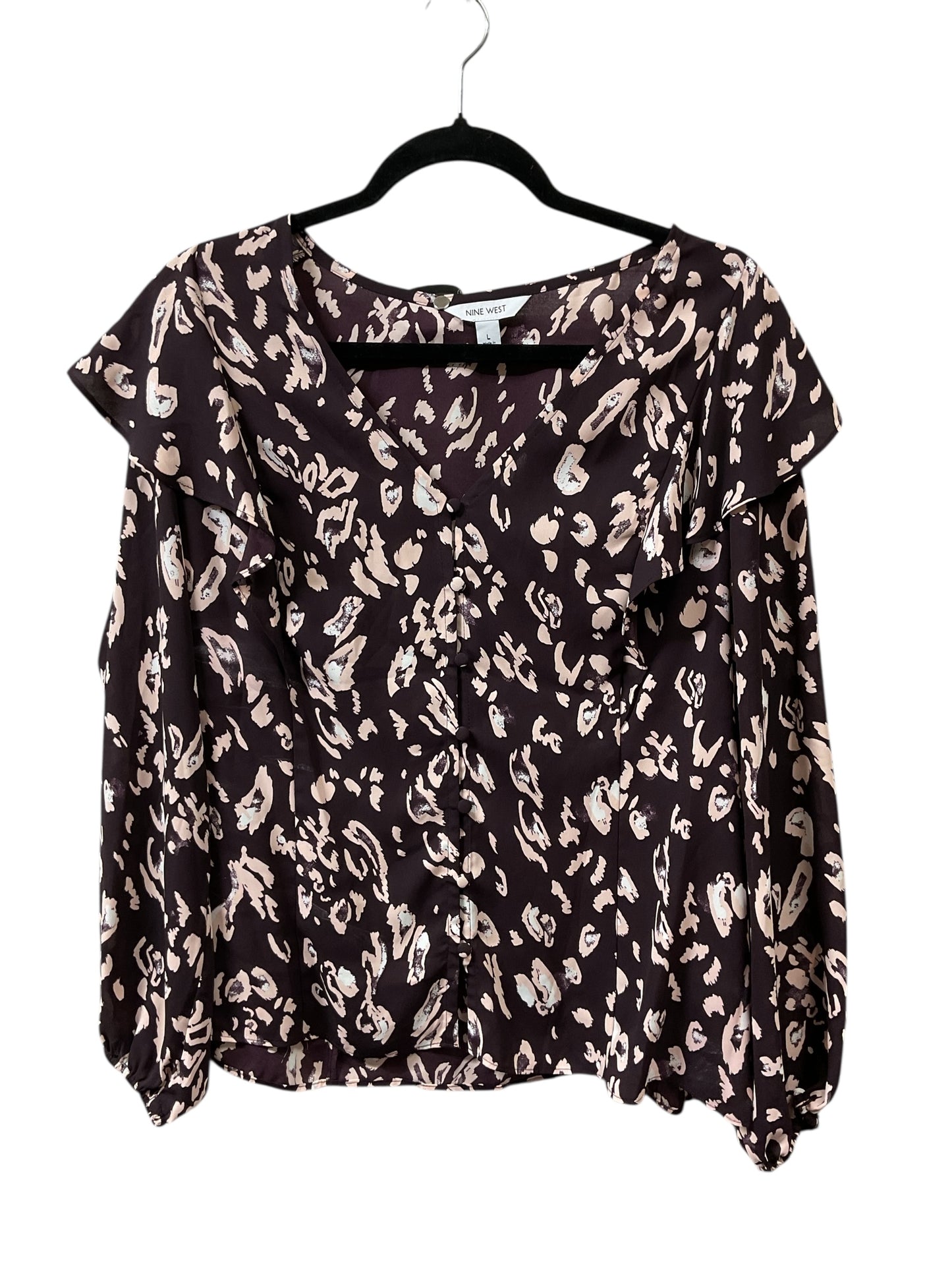 Top Ls By Nine West Apparel In Purple, Size:L