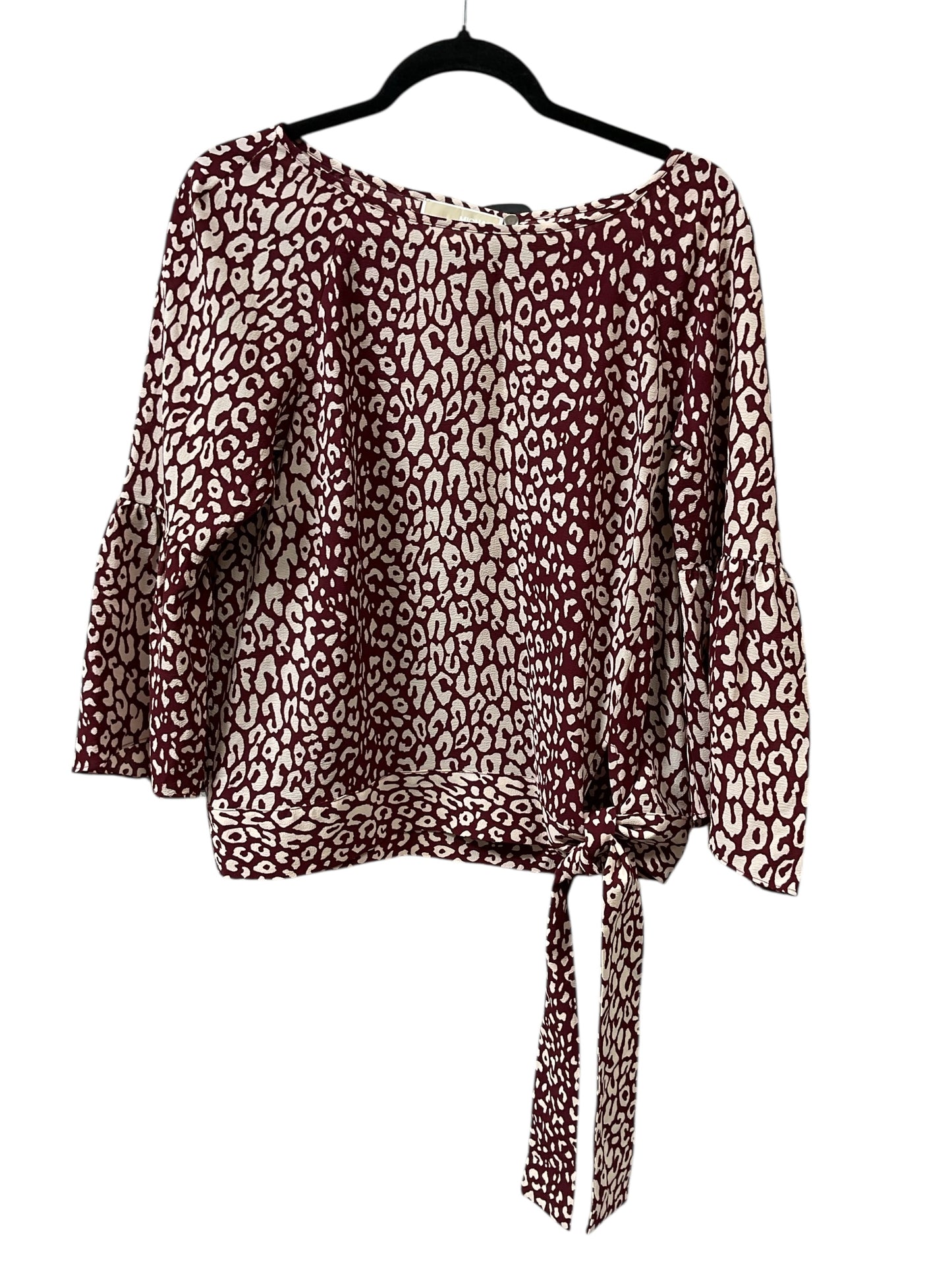 Top Ls By Michael By Michael Kors In Purple & Tan, Size:M