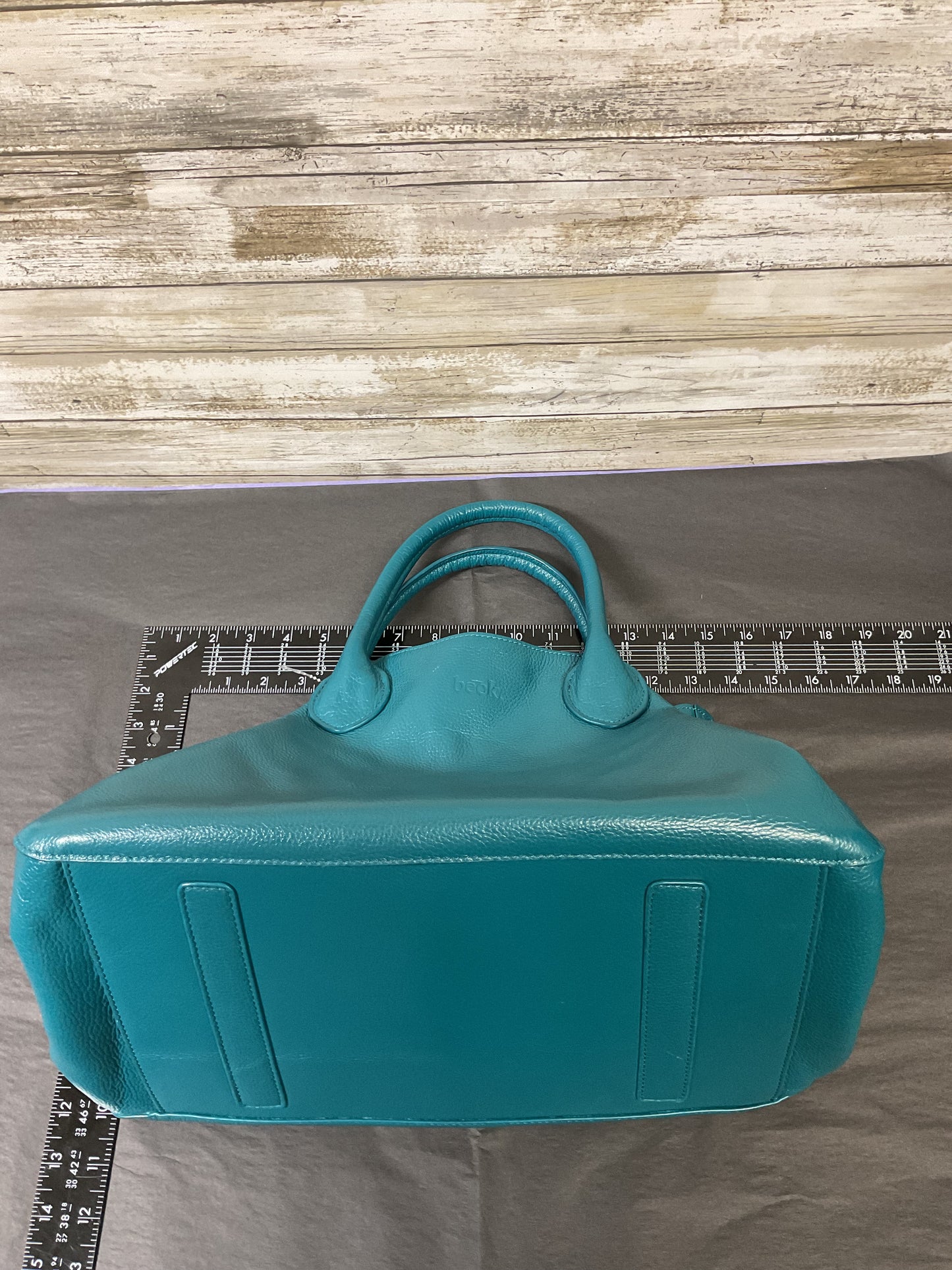 Handbag By Cmb In Teal, Size:Large