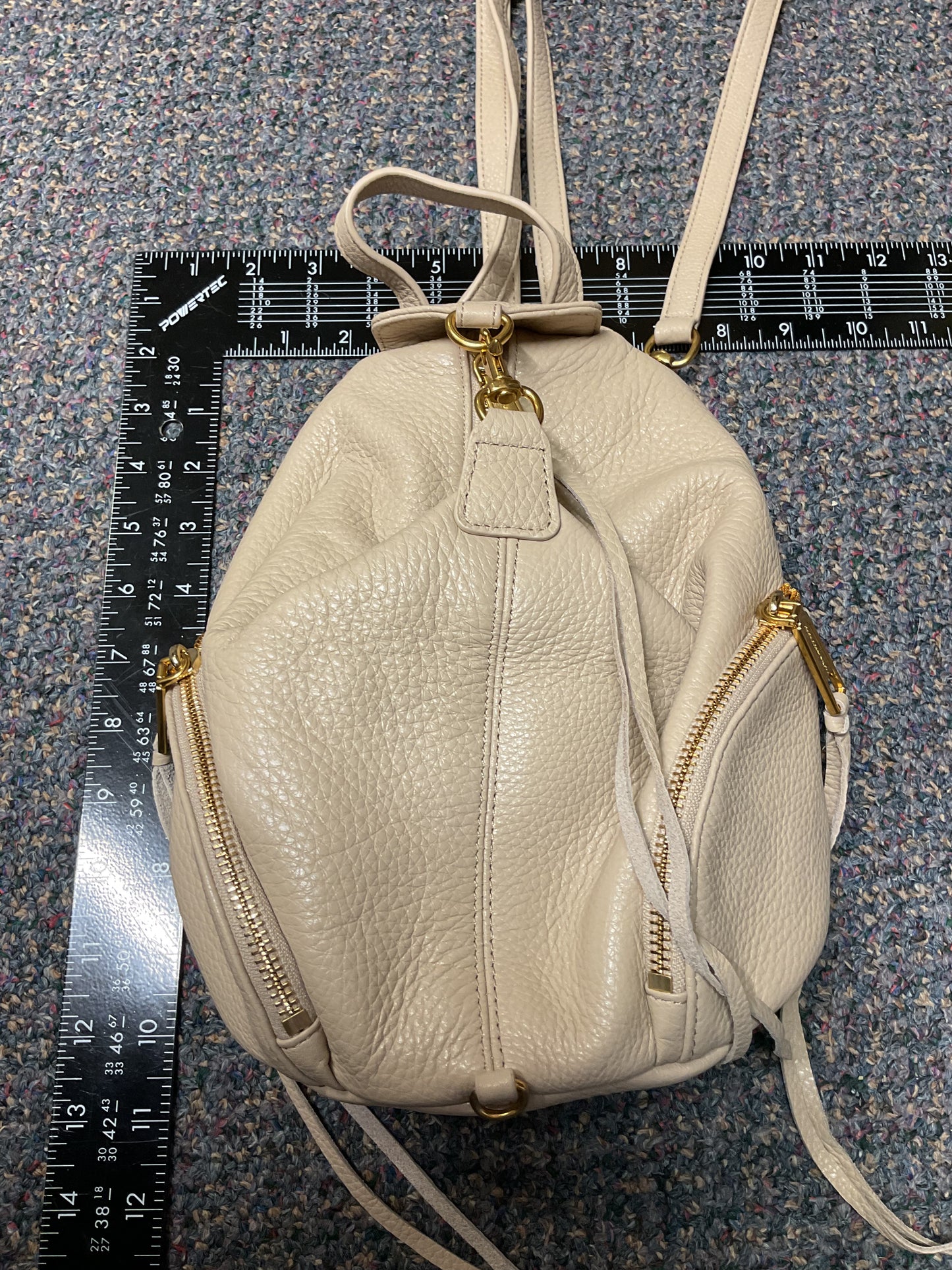 Backpack Designer By Rebecca Minkoff In Beige, Size:Small