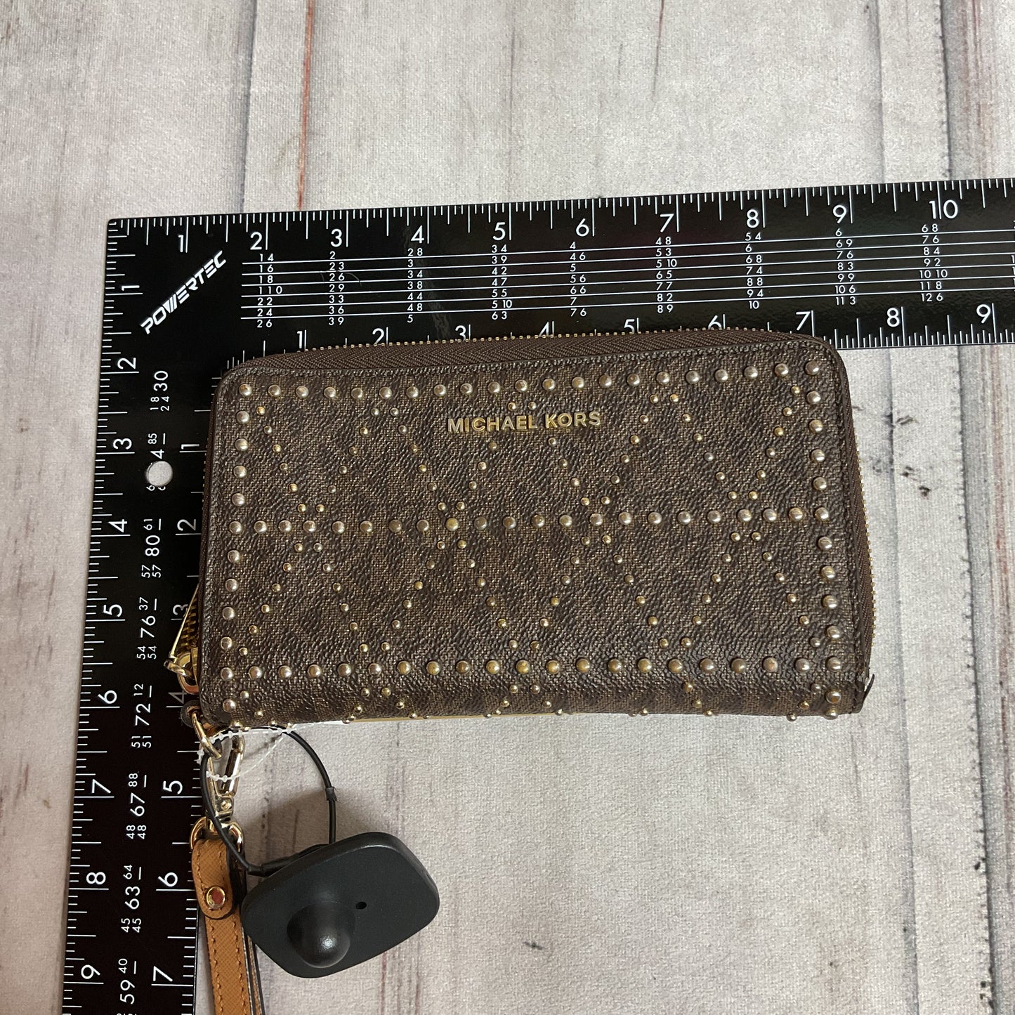 Wristlet Designer By Michael Kors In Brown, Size:Medium