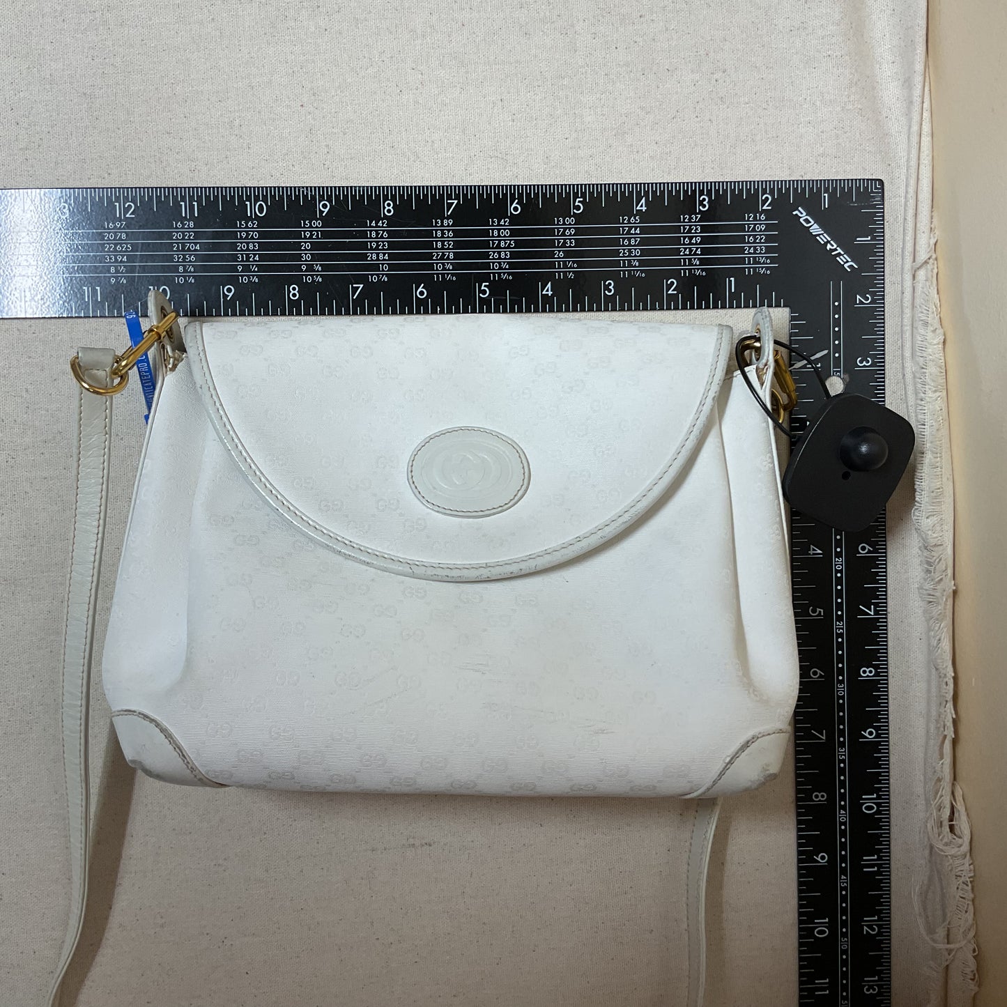 Crossbody Luxury Designer By Gucci In White, Size:Small