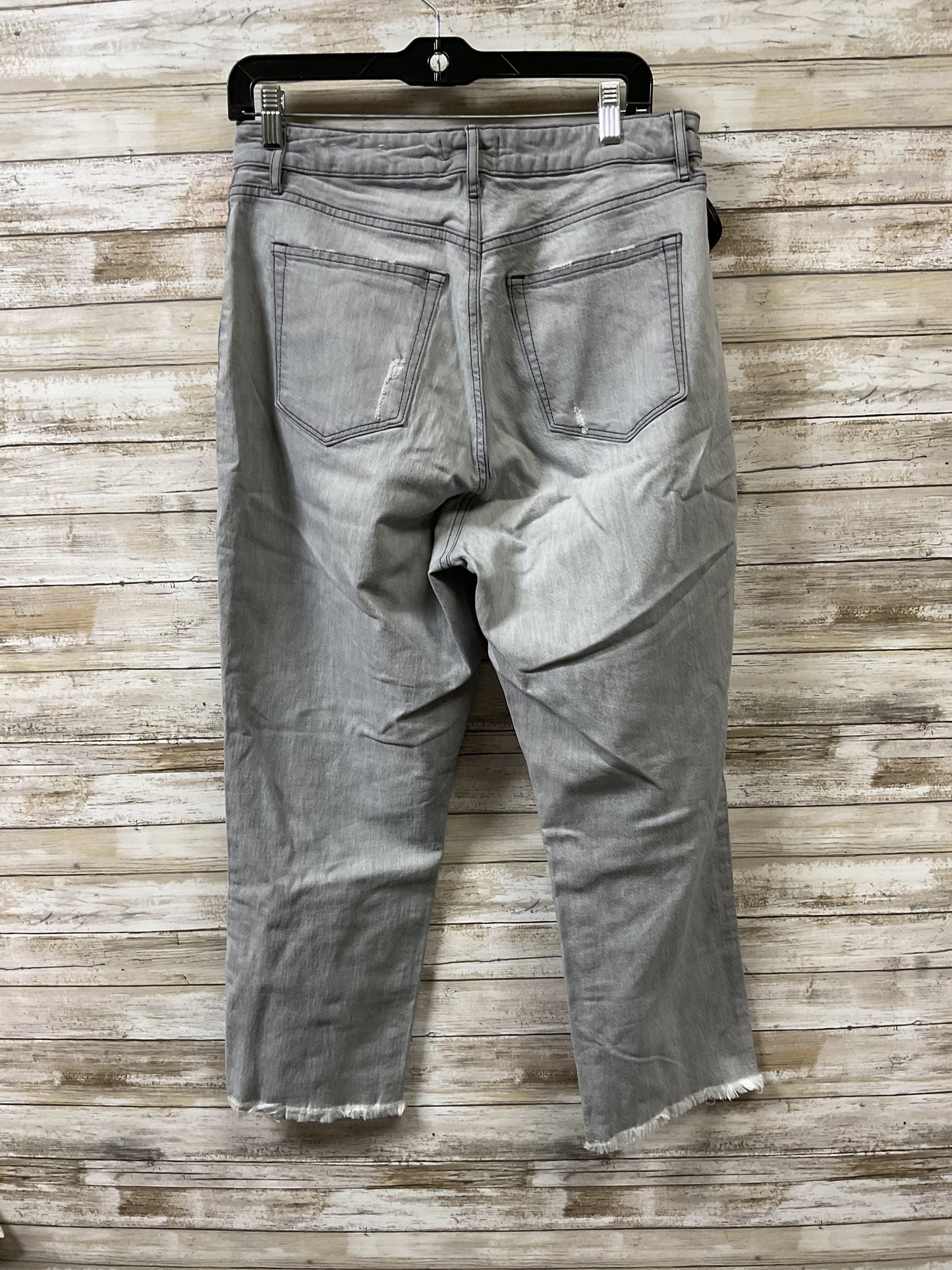 Jeans Straight By Loft In Grey Denim, Size:10