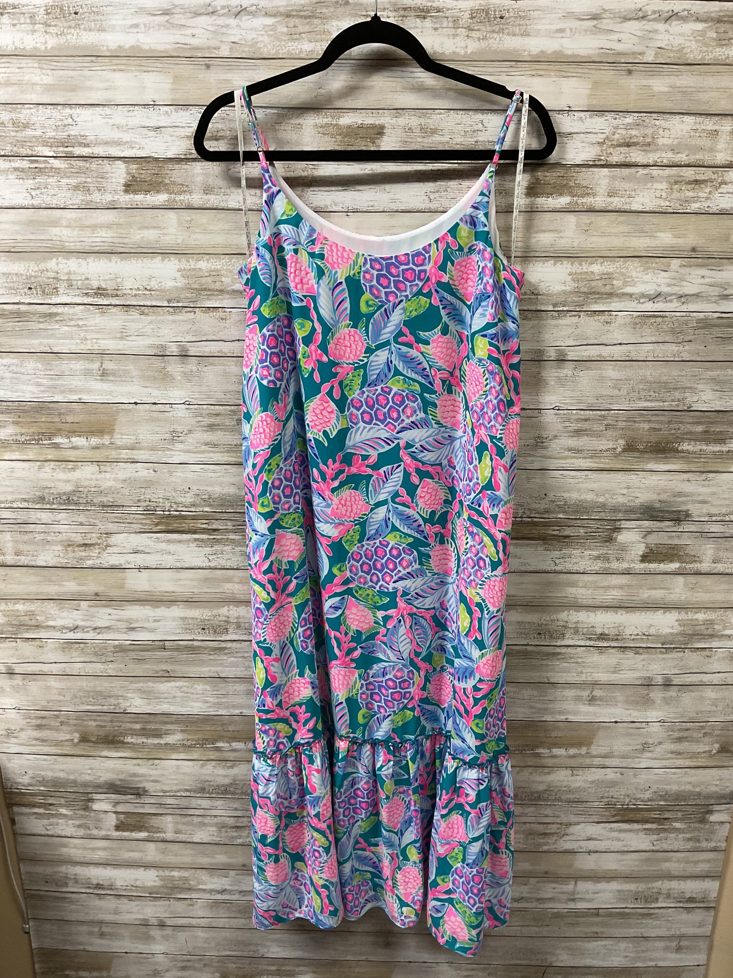 Dress Designer By Lilly Pulitzer In Green & Purple, Size:M