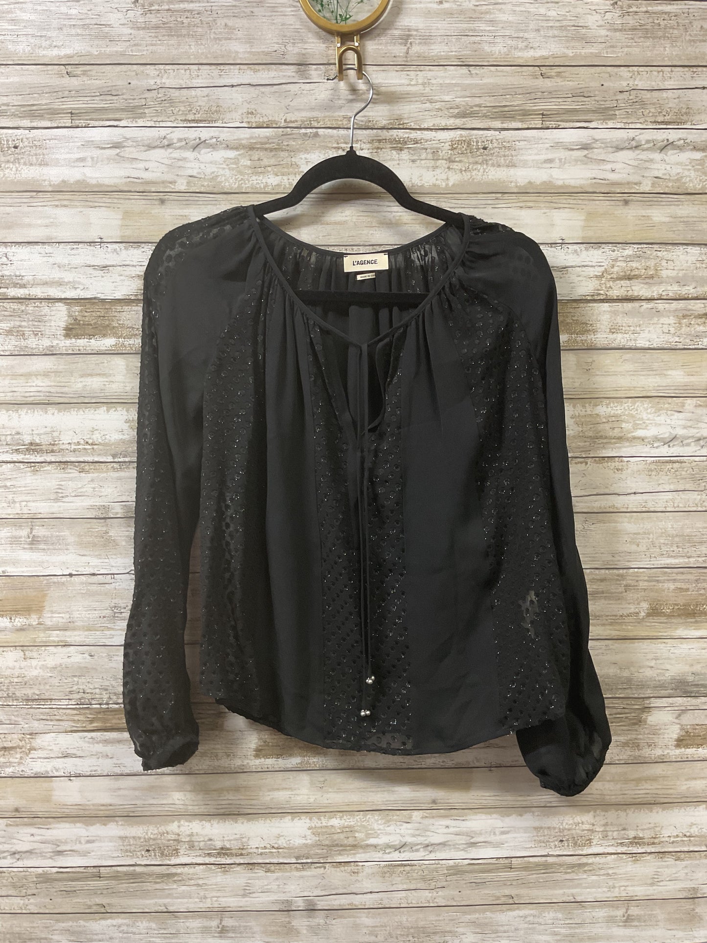 Top Ls By L Agence In Blue, Size:Xs