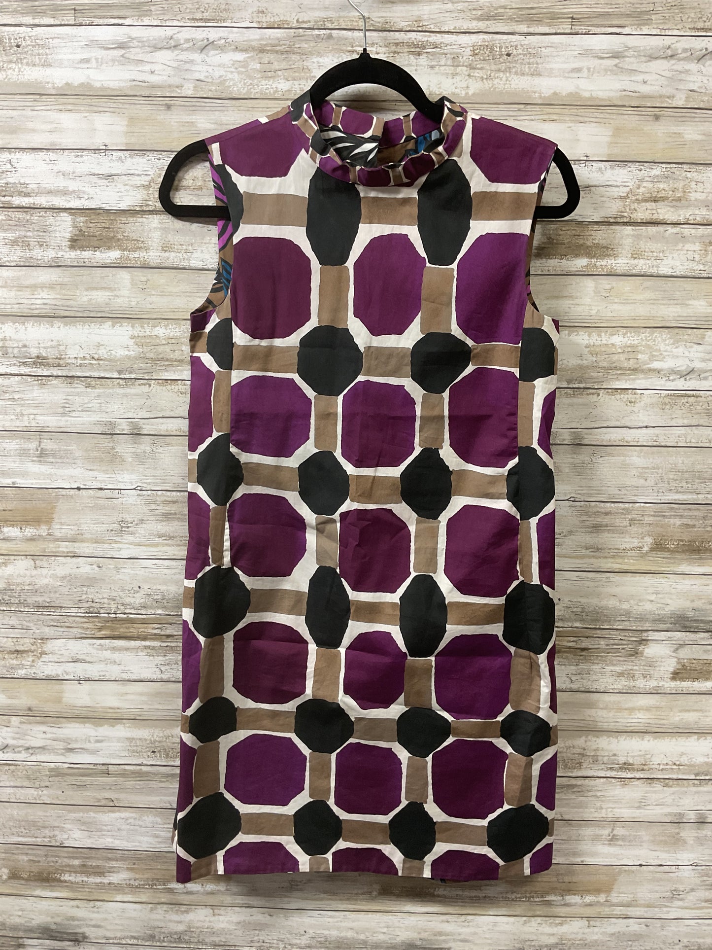 Dress Designer By Max Mara In Purple & Tan, Size:4