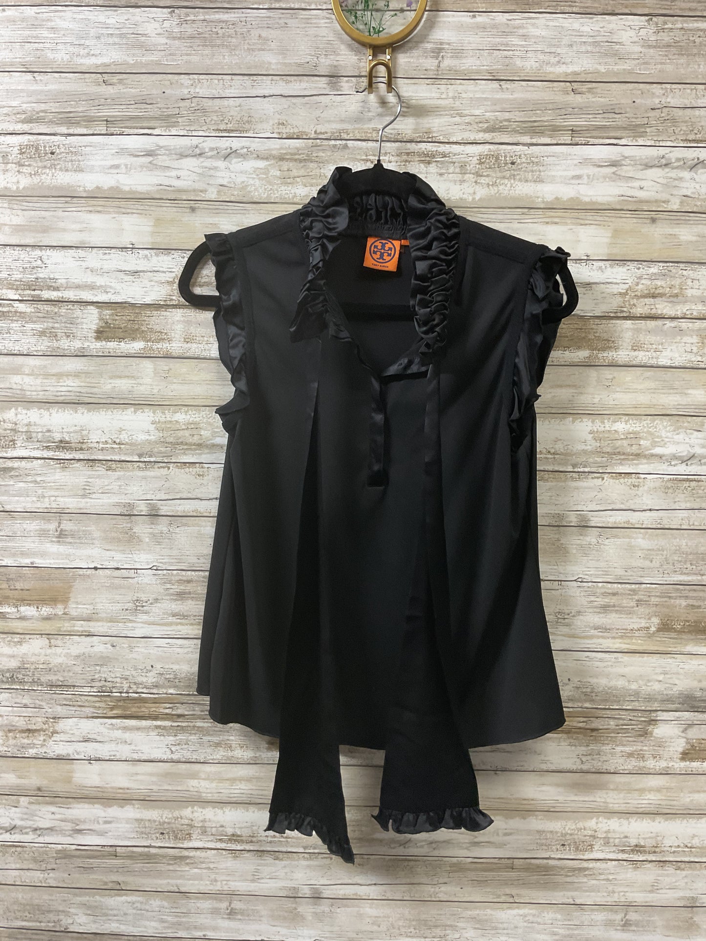 Top Sleeveless Designer By Tory Burch In Black, Size:S
