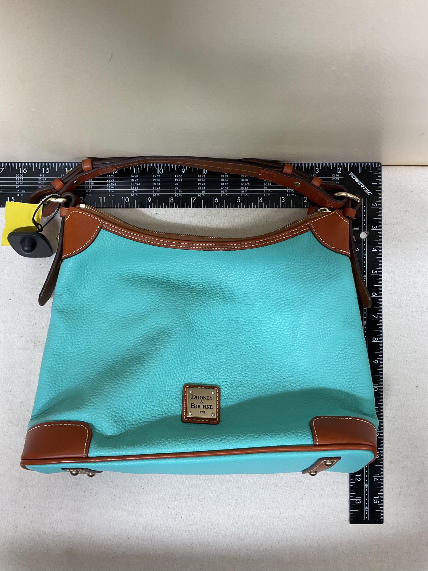 Handbag Designer By Dooney And Bourke In Teal, Size:Medium