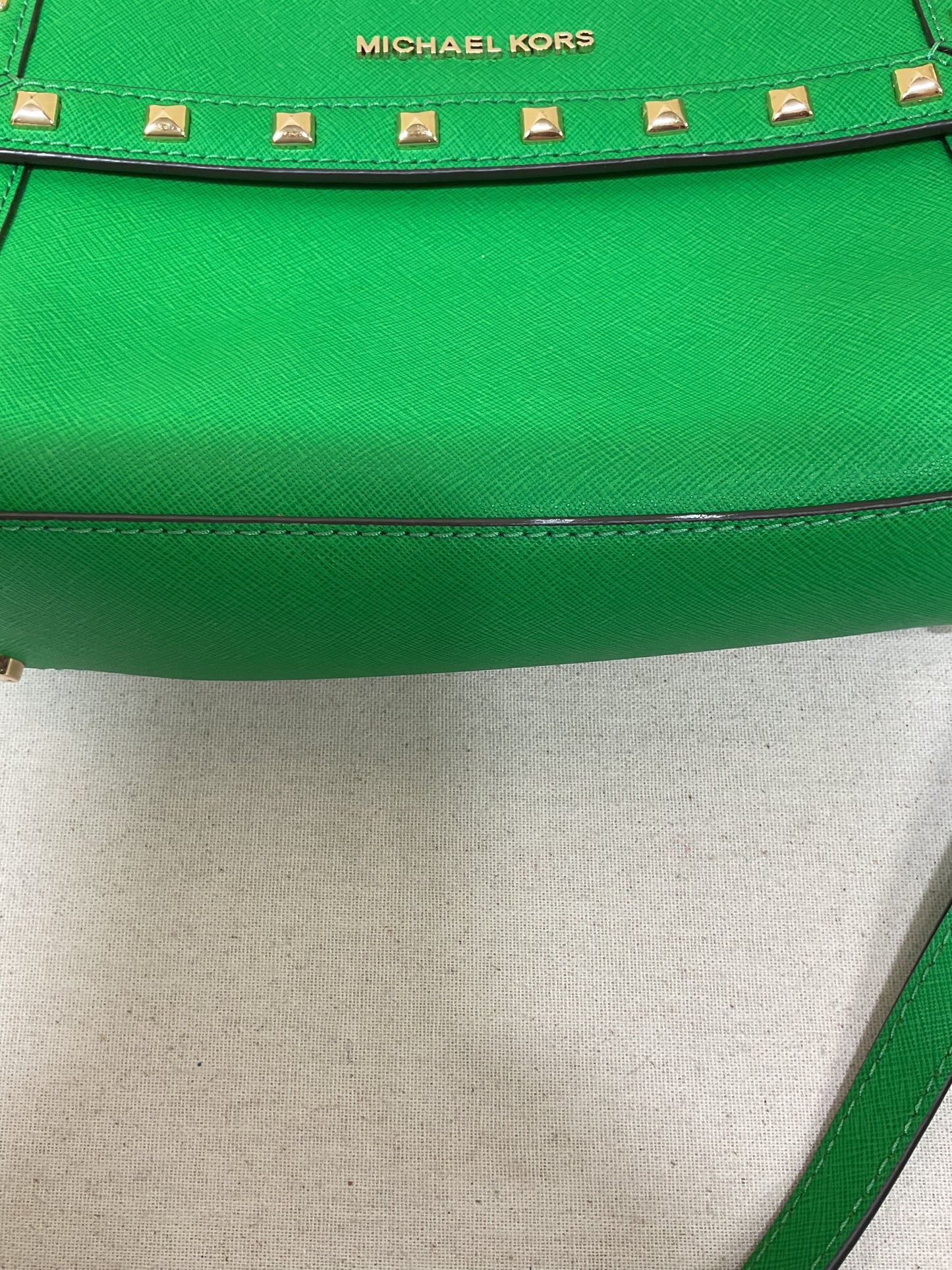 Handbag Designer By Michael Kors In Green, Size:Medium