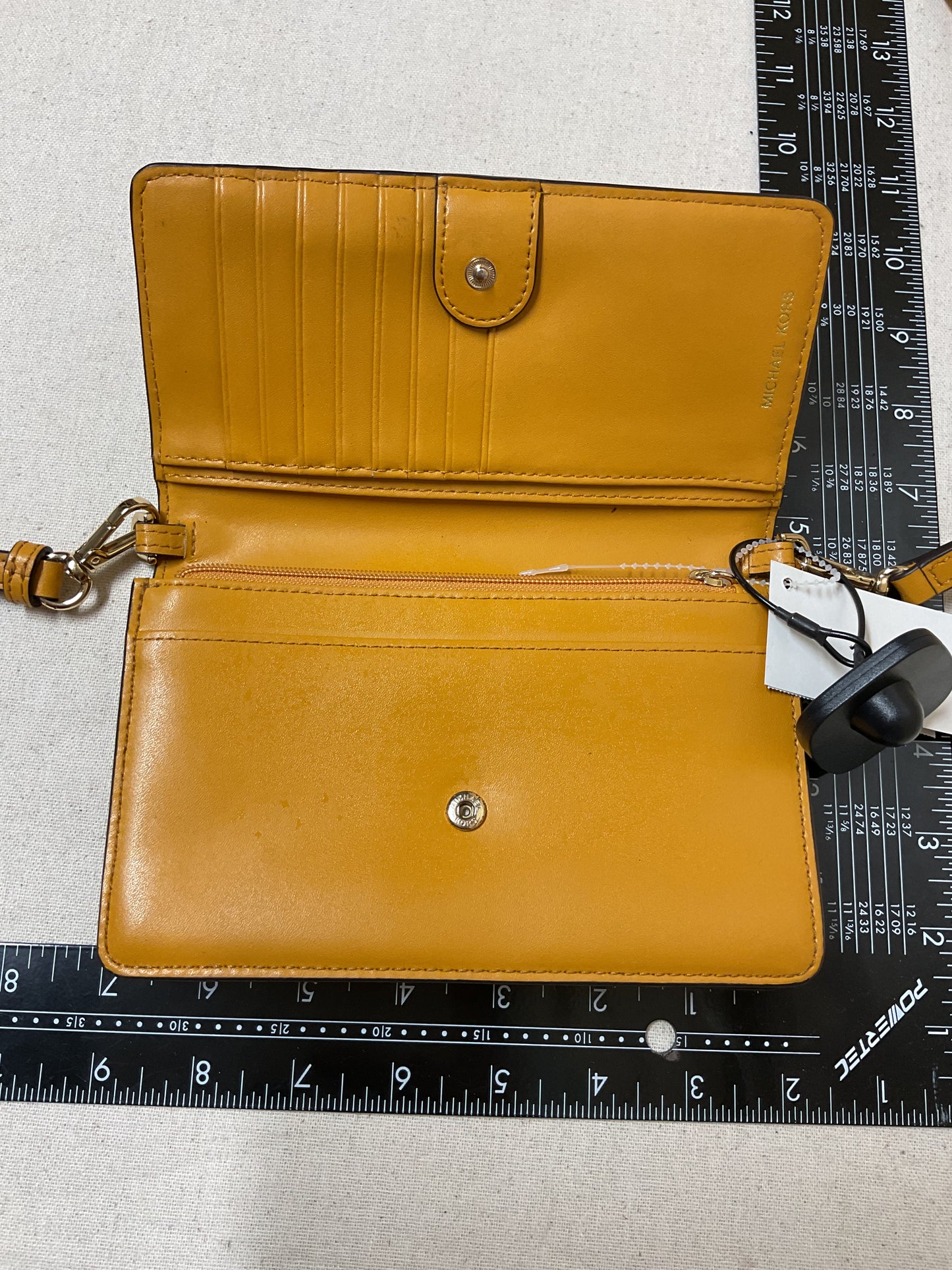 Crossbody Designer By Michael Kors In Yellow, Size:Small