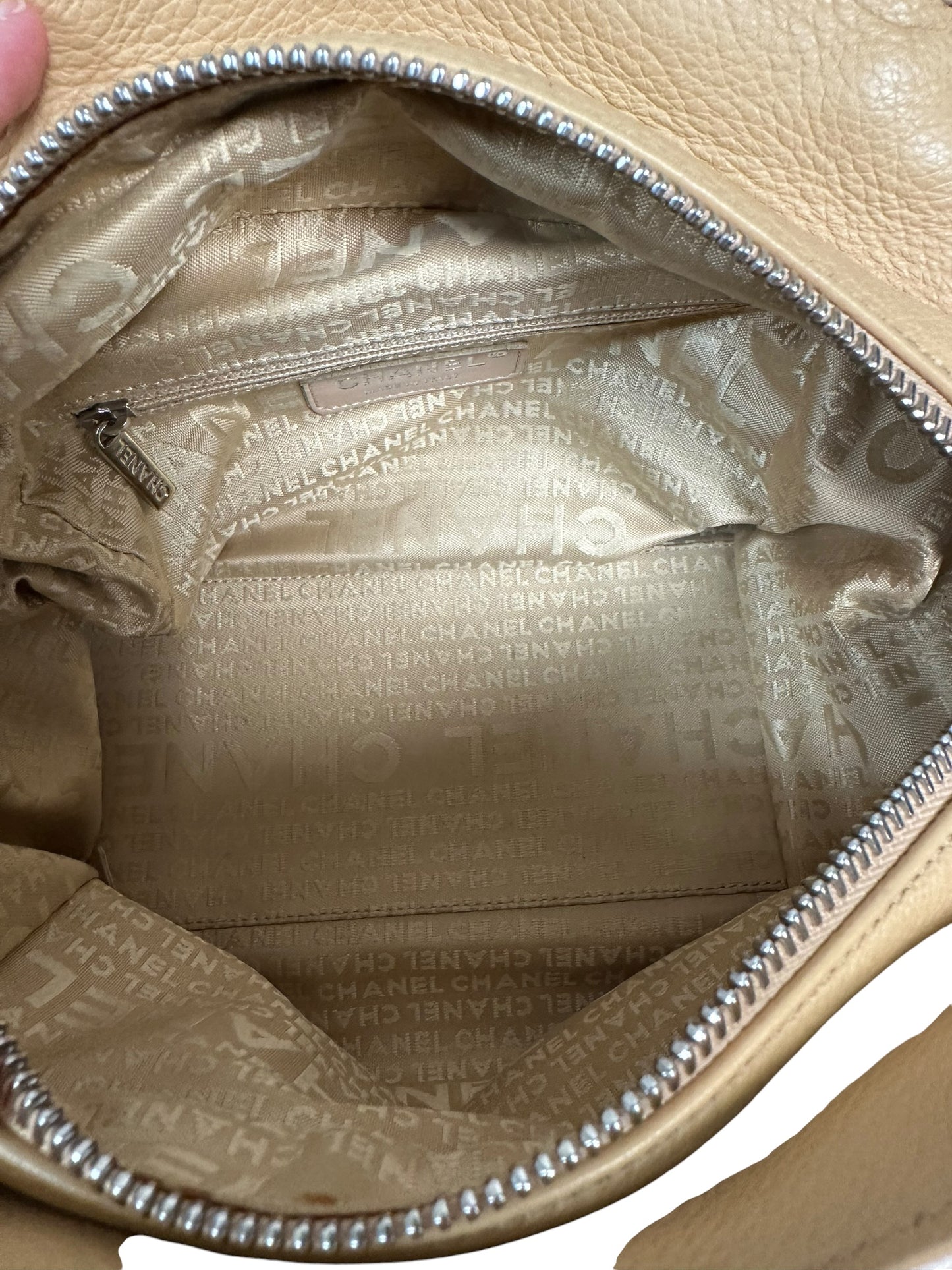 Handbag Luxury Designer By Chanel In Beige, Size:Small