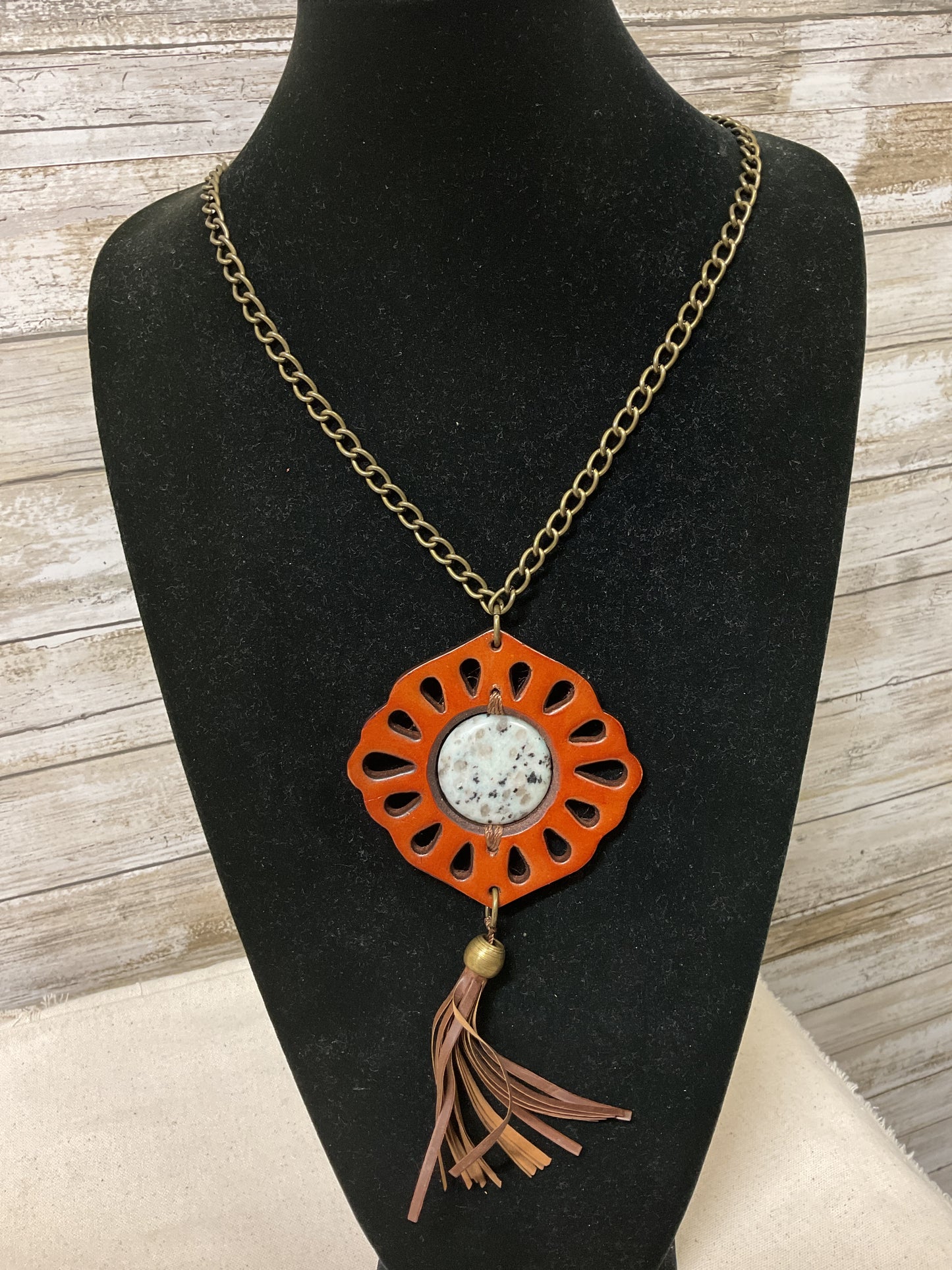 Necklace Statement By Clothes Mentor In Brown